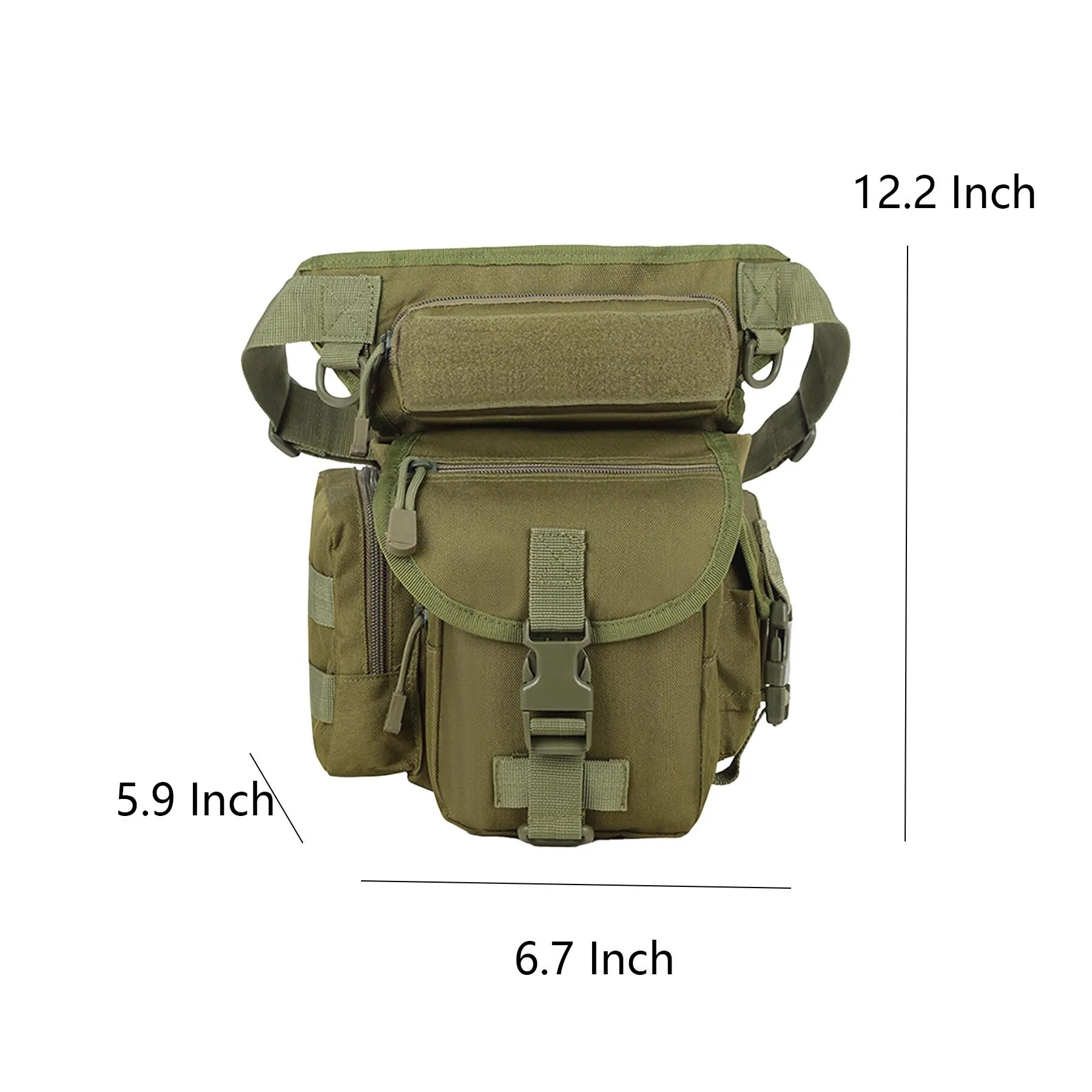 Waterproof Tactical Drop Leg Pouch With Adjustable Straps - Image 2