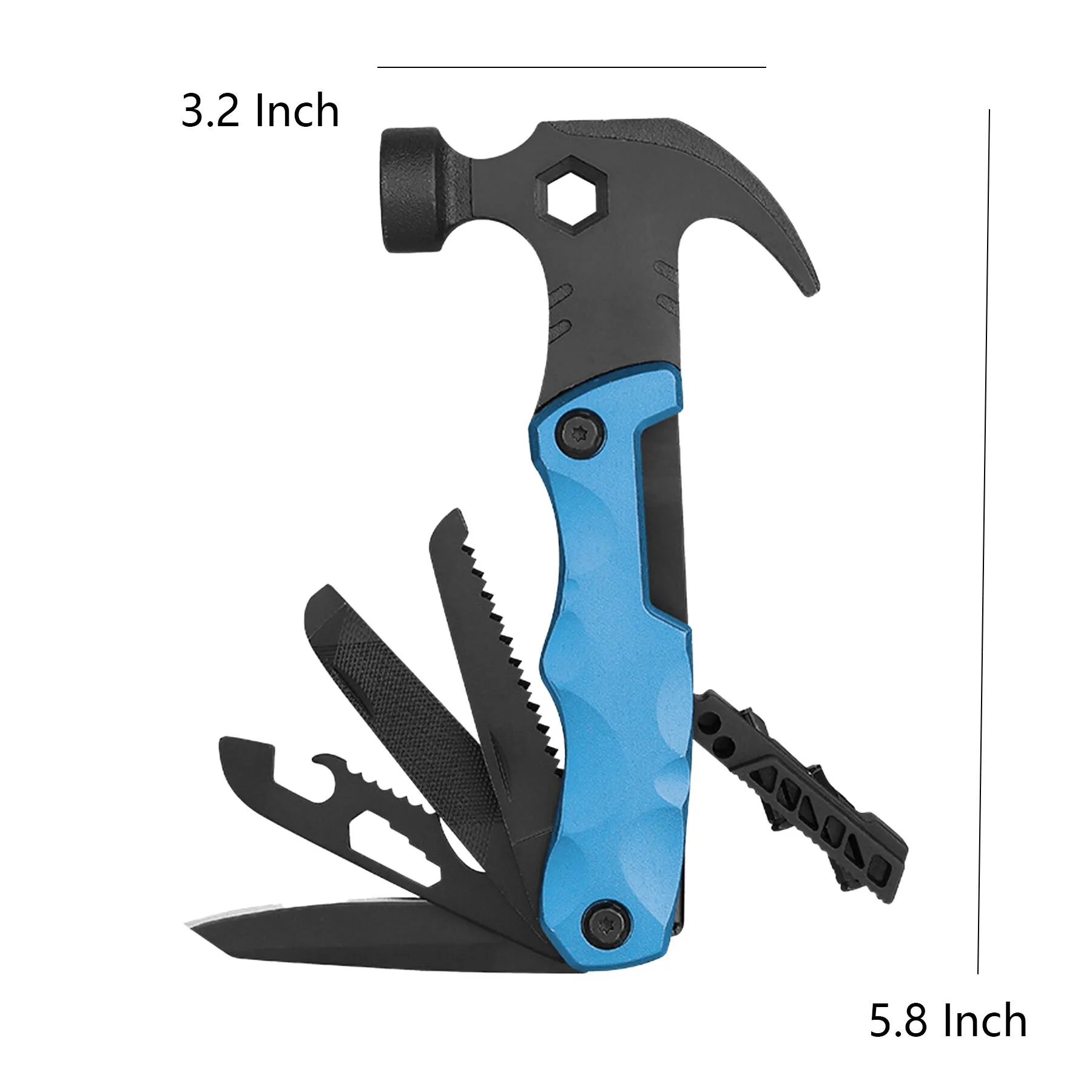 Compact 15 In 1 Alloy Survival Tool For Camping - Image 2