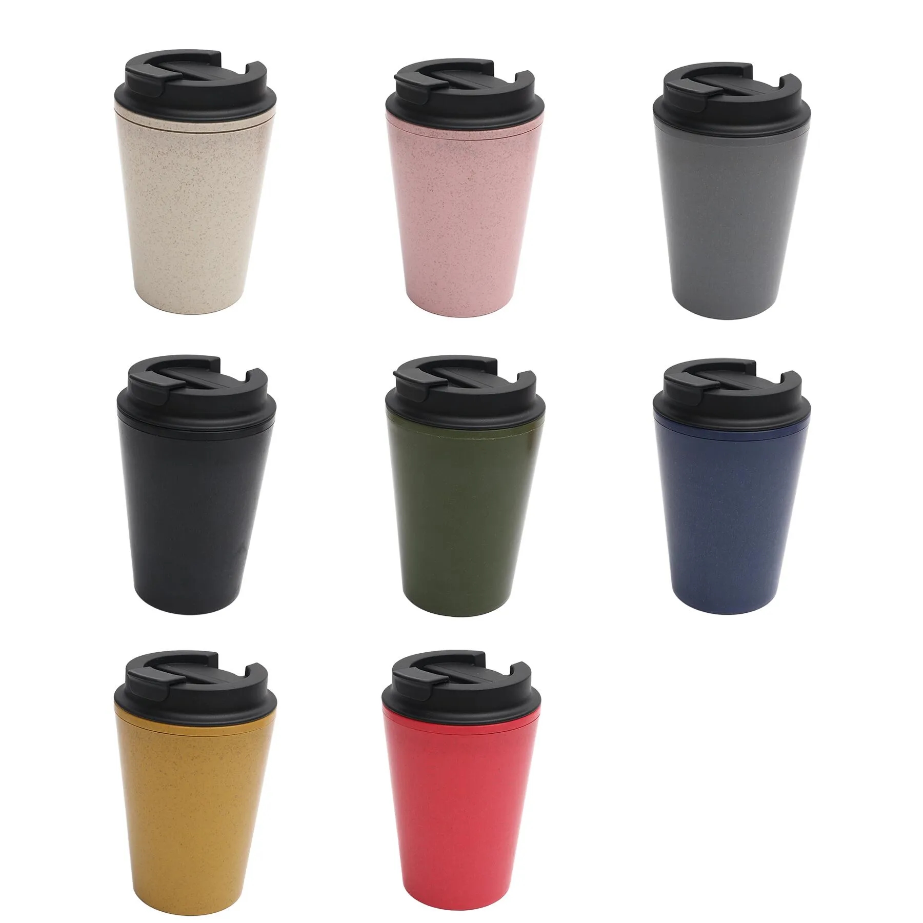 Reusable Double Wall Coffee Style Travel Cup With Lid - Image 3