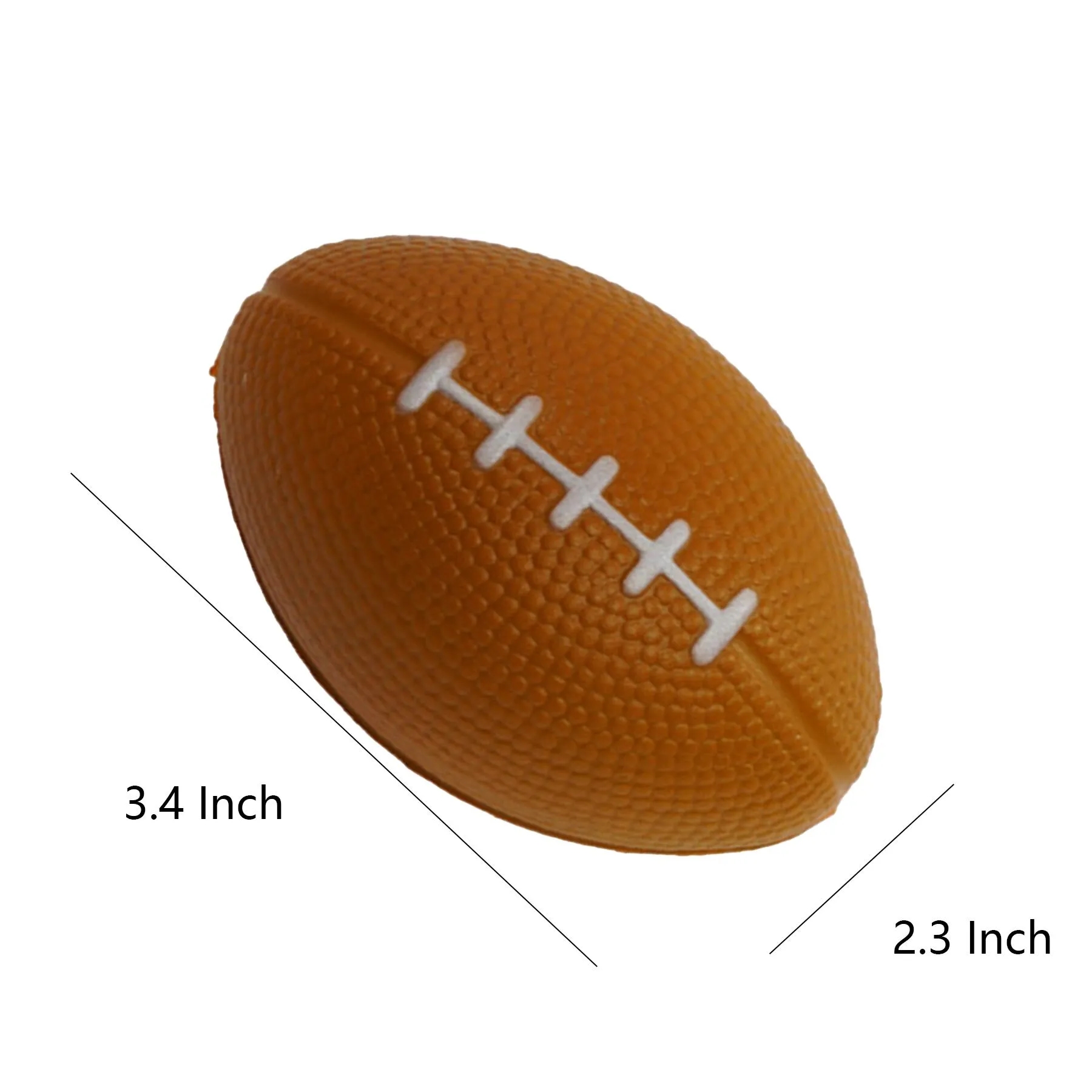 Football Shaped Polyurethane Stress Ball For Game Day - Image 2