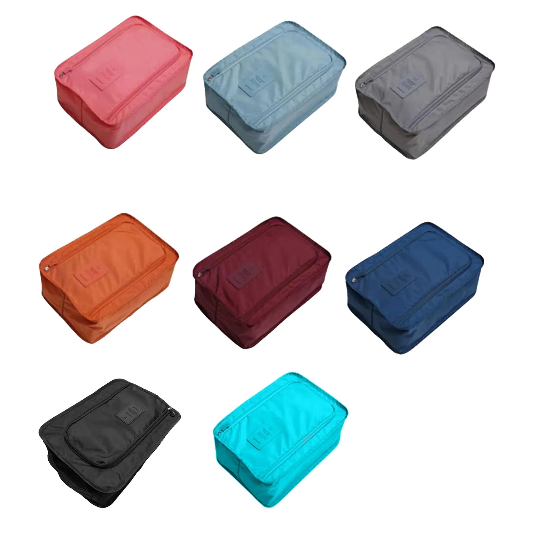 Waterproof Nylon Travel Shoe Bag With Mesh Layer - Image 3