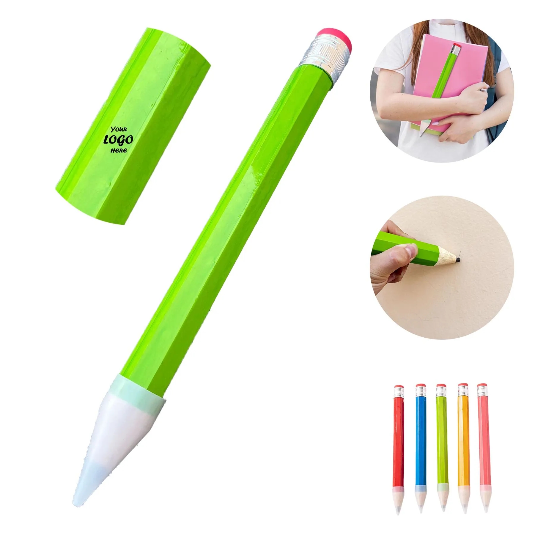 Oversized Wooden Jumbo Pencil For Classroom Props