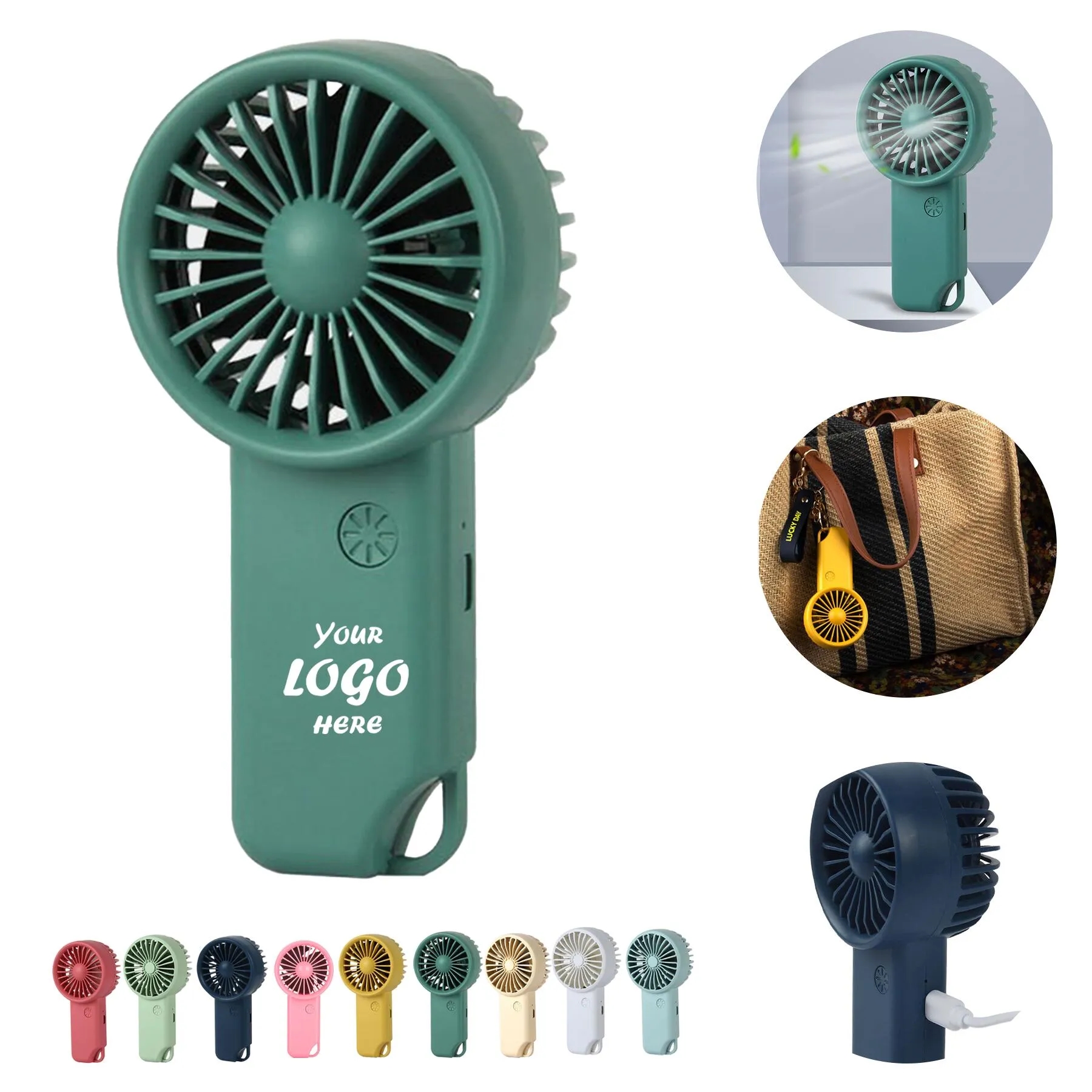 Teresa Mini Fan With Carabiner