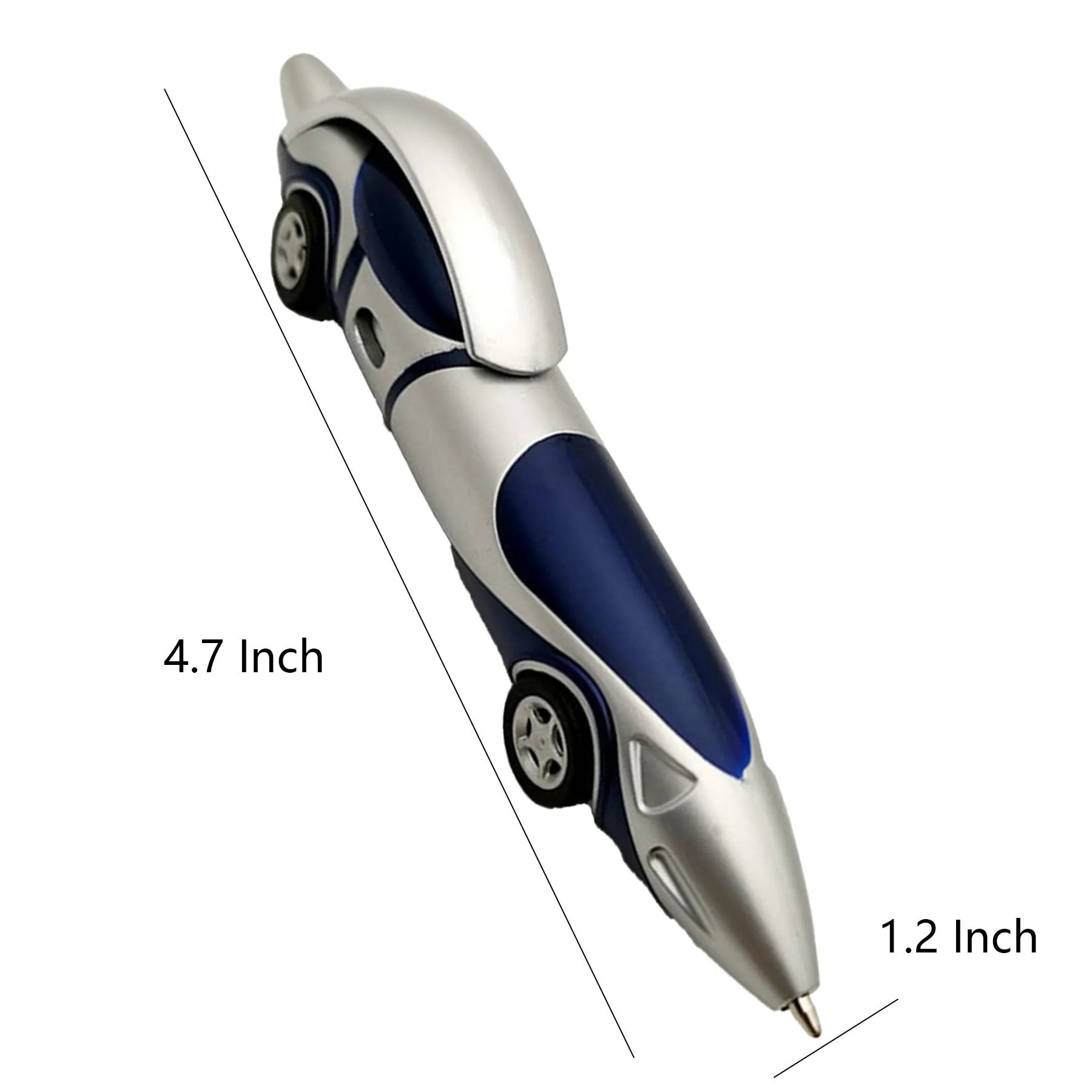 Creative Race Car Shaped Ballpoint Pen With Rolling Wheels - Image 2