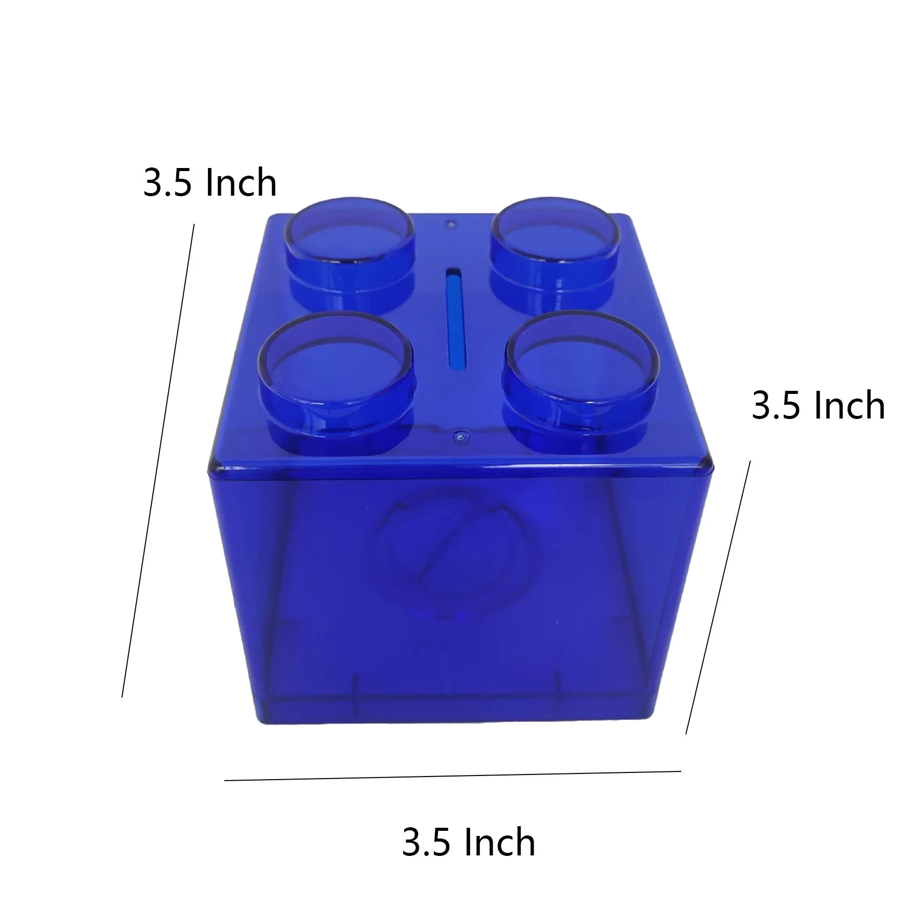 Stackable Transparent Block Acrylic Money Box - Image 2