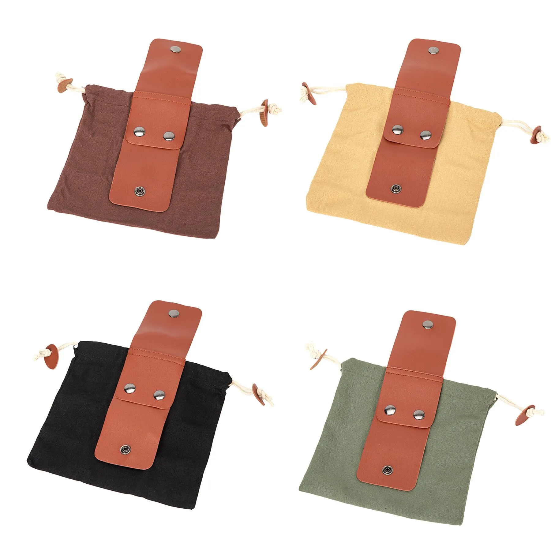 Canvas Foraging Pouch With Belt Loop And Drawstring - Image 3