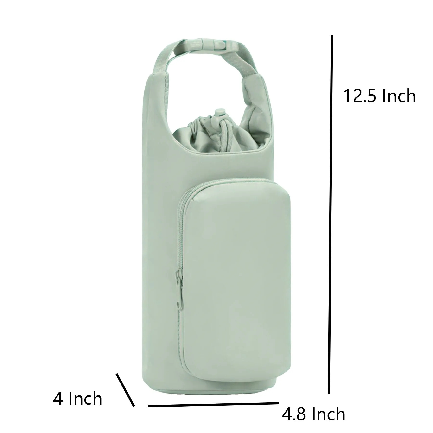 Canvas Water Bottle Cover With Adjustable Carry Strap - Image 2