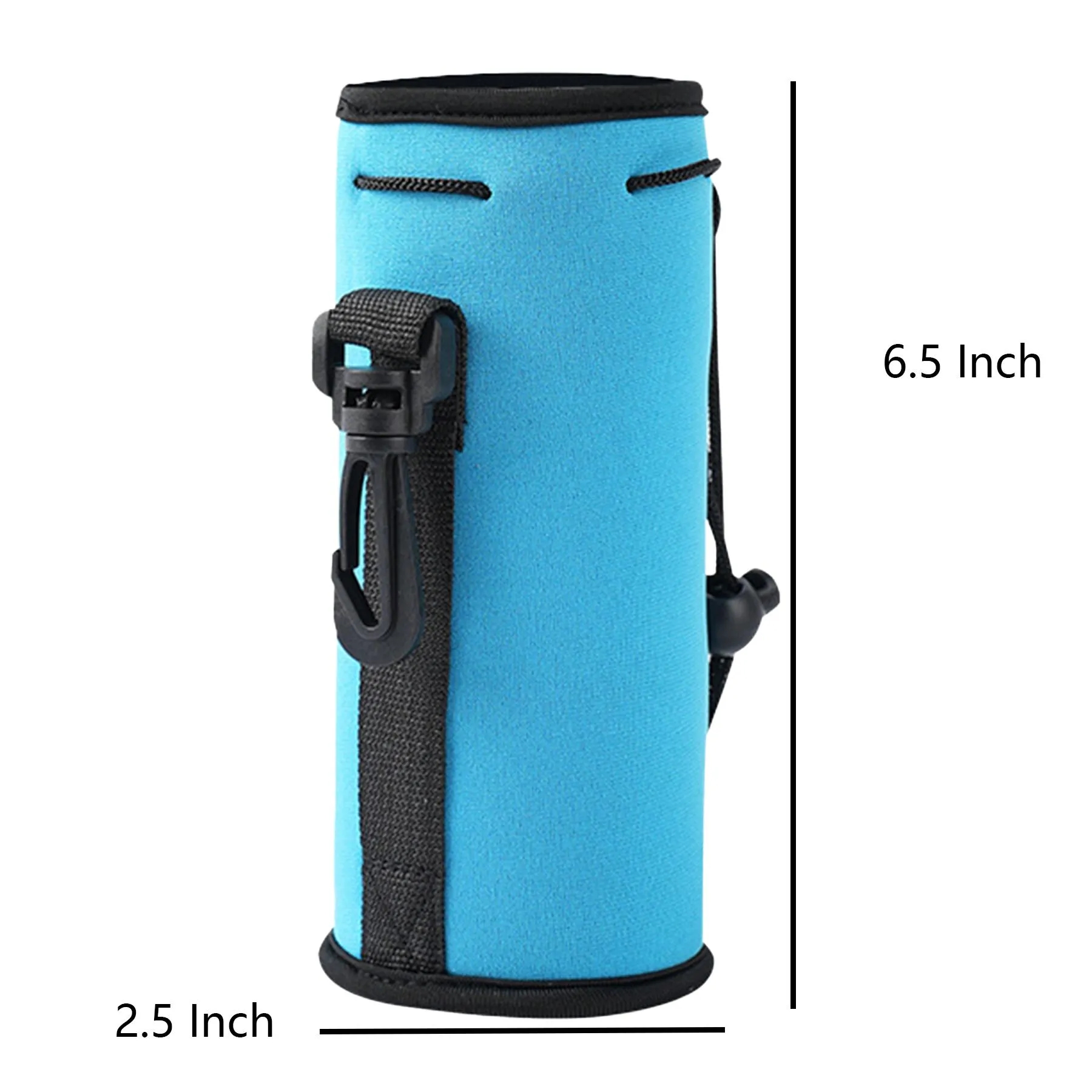 Neoprene Water Bottle Sleeve With Travel Strap - Image 2