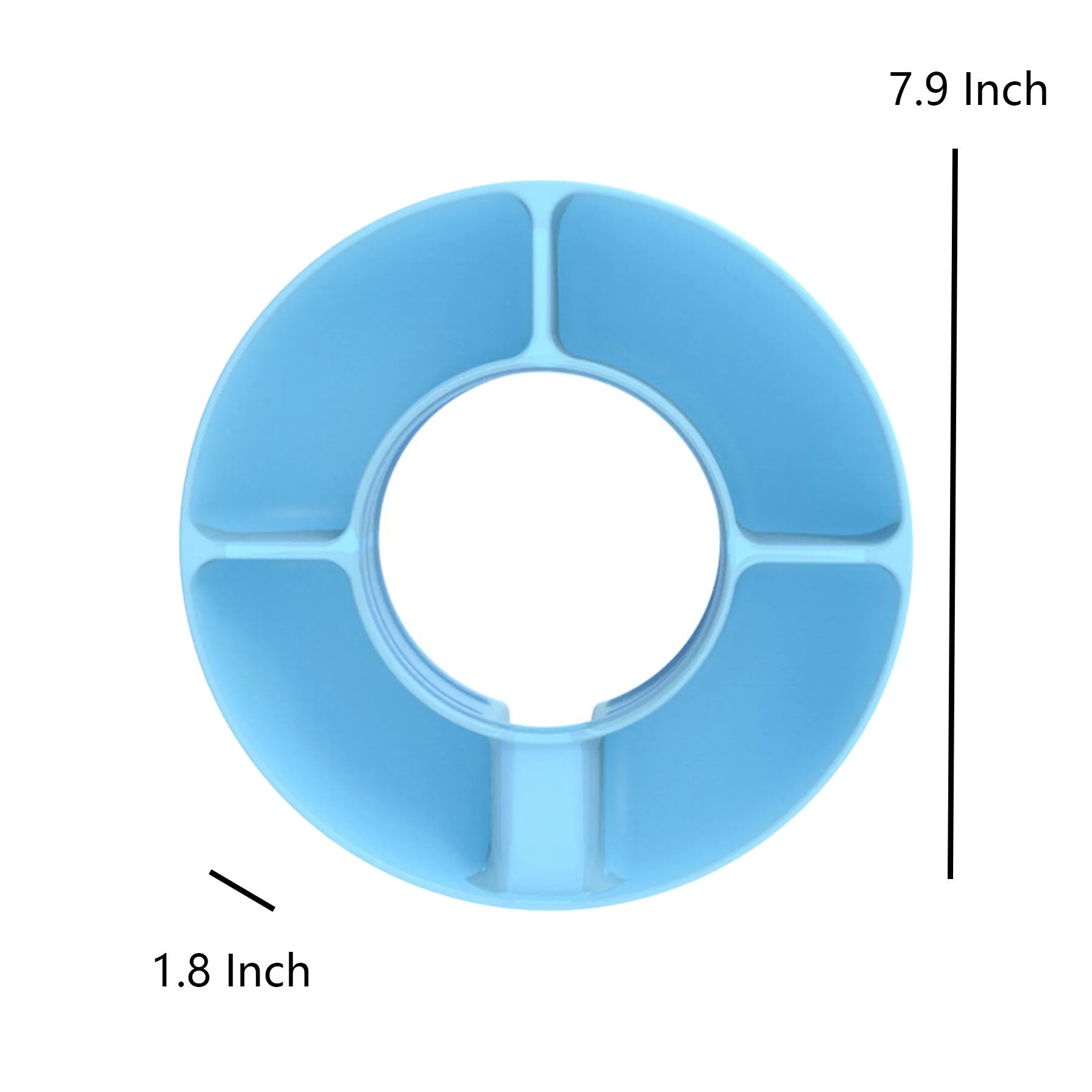 Four Compartment Silicone Snack Tray For Tumblers - Image 2