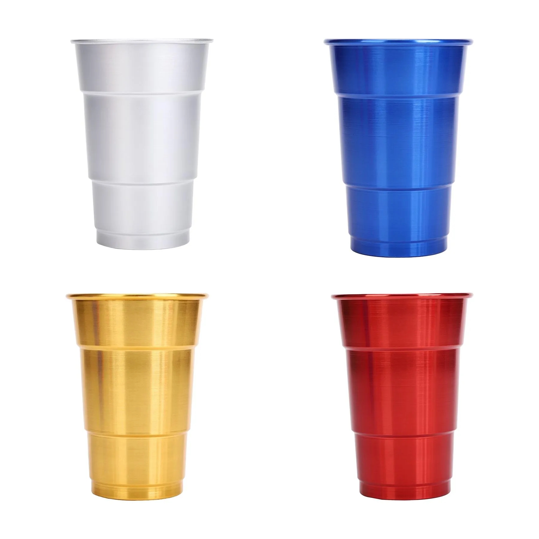 Reusable 16 Oz Aluminum Tumbler Cup For Cold Drinks - Image 3