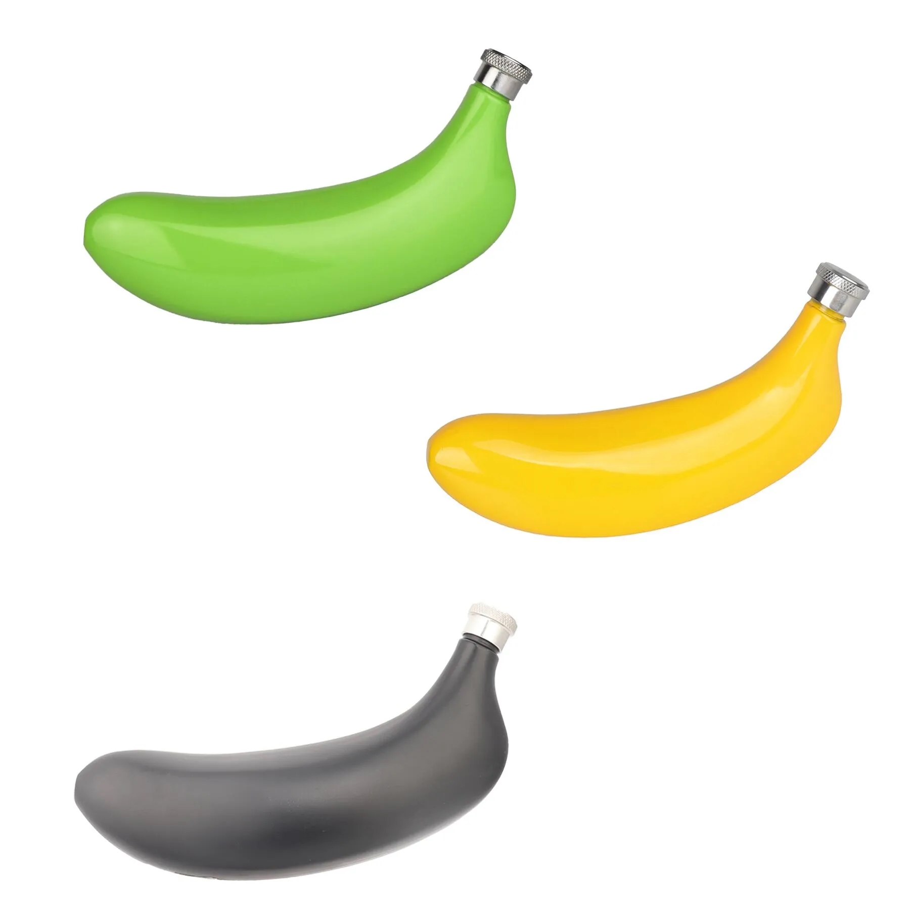 Banana Shaped 5 Oz Stainless Steel Travel Pocket Flask - Image 3