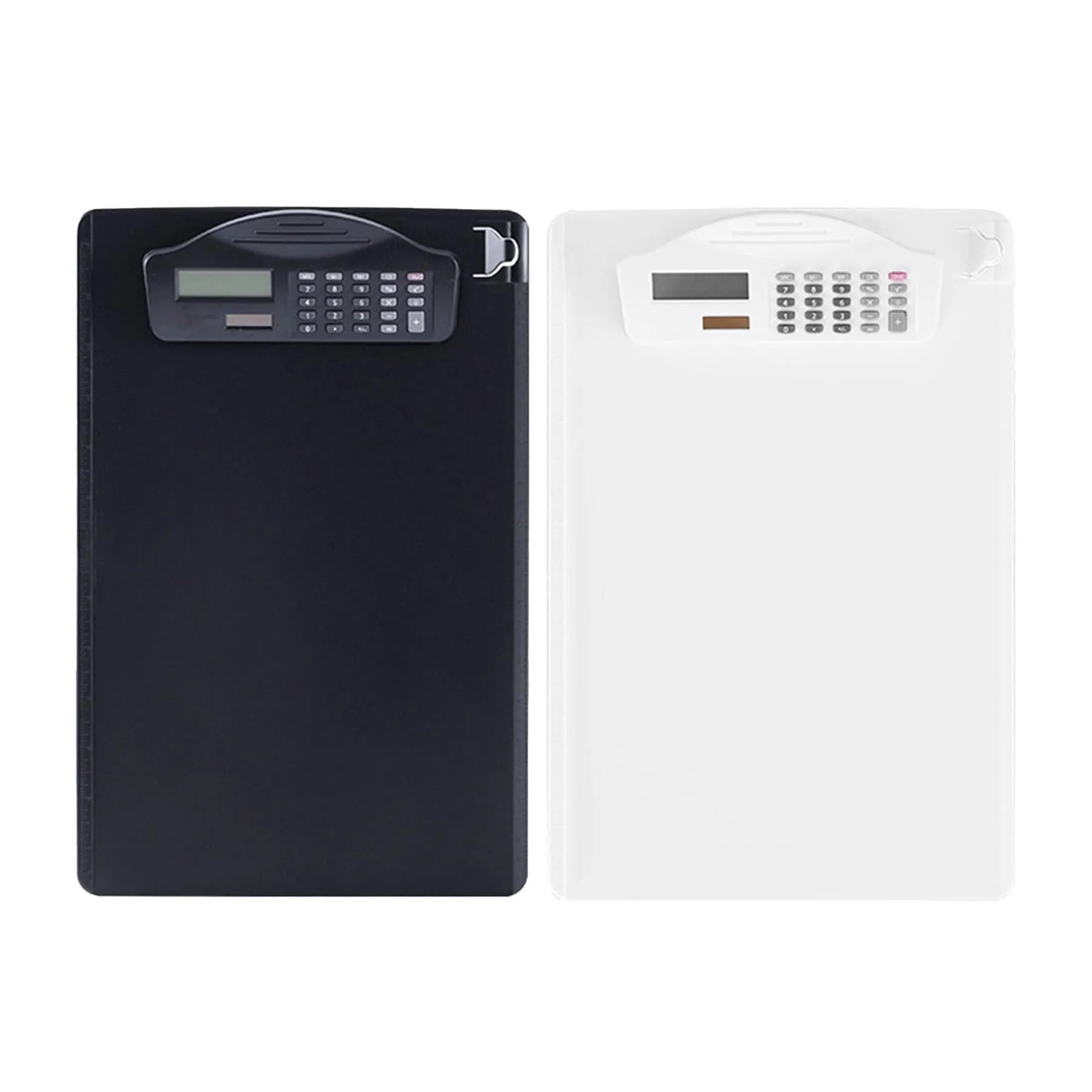 PP Plastic Clipboard With Built-In Calculator Clip - Image 3