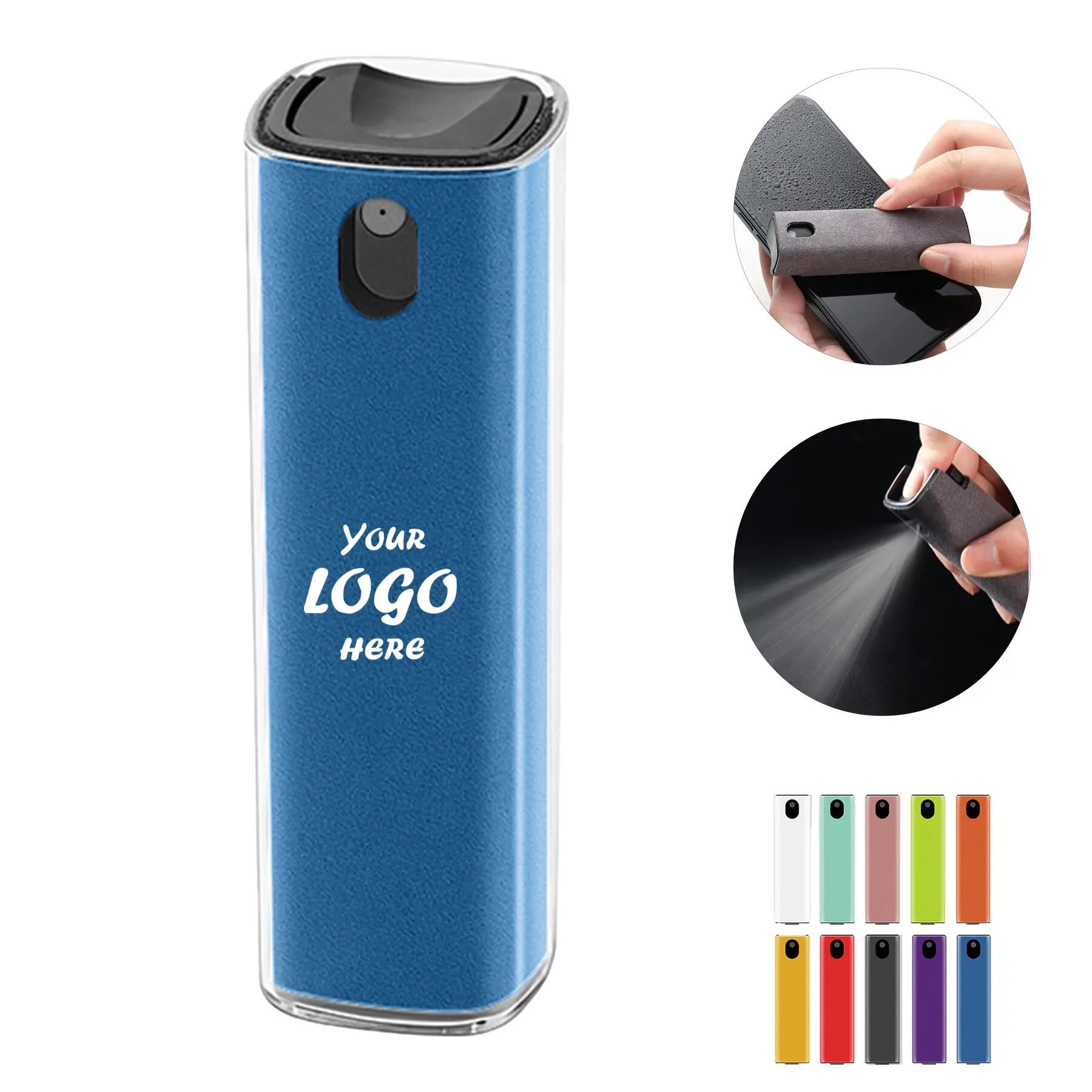 Compact 2 In 1 Screen Cleaner Spray With Soft Cloth