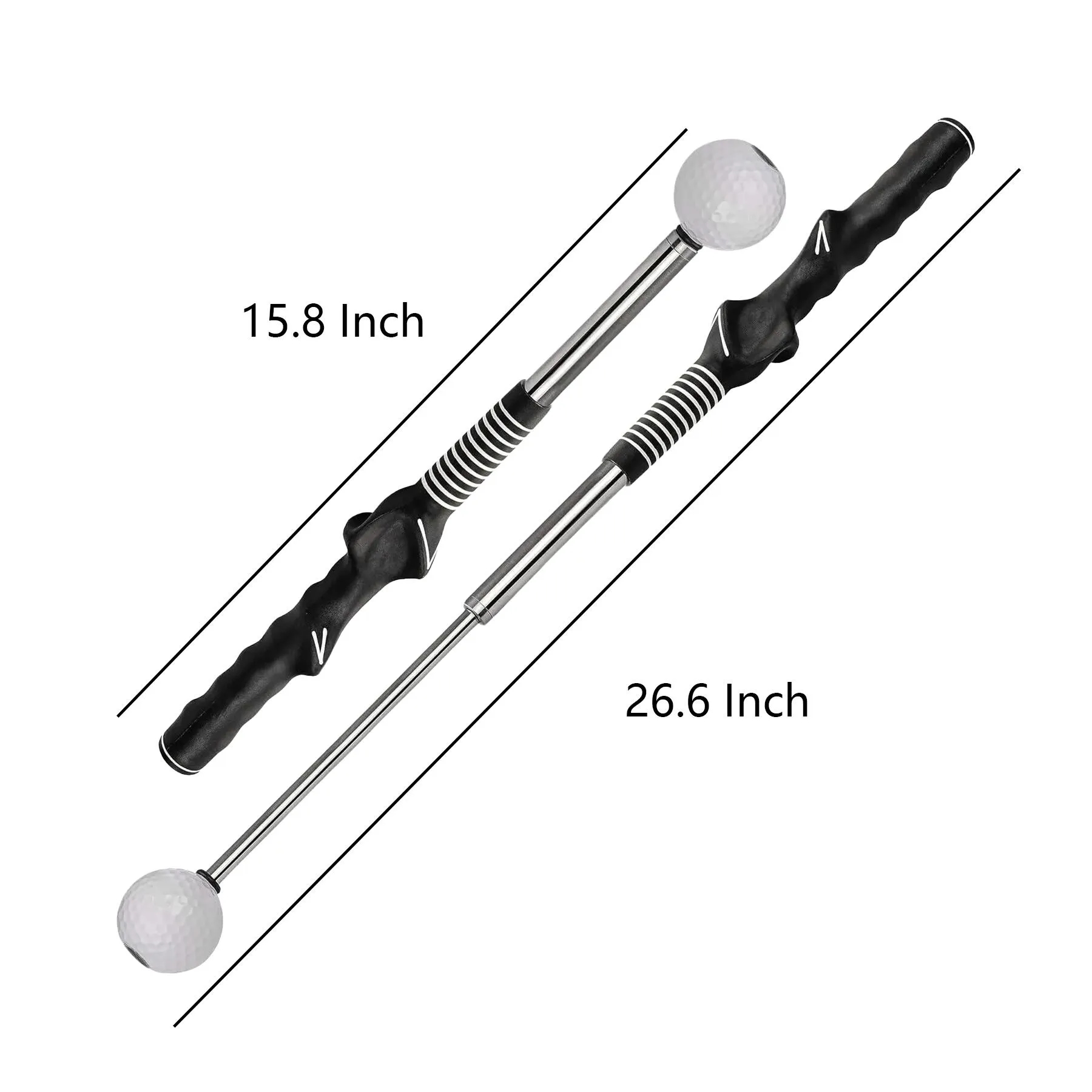 Retractable Golf Swing Trainer With Non Slip Rubber Grip - Image 2