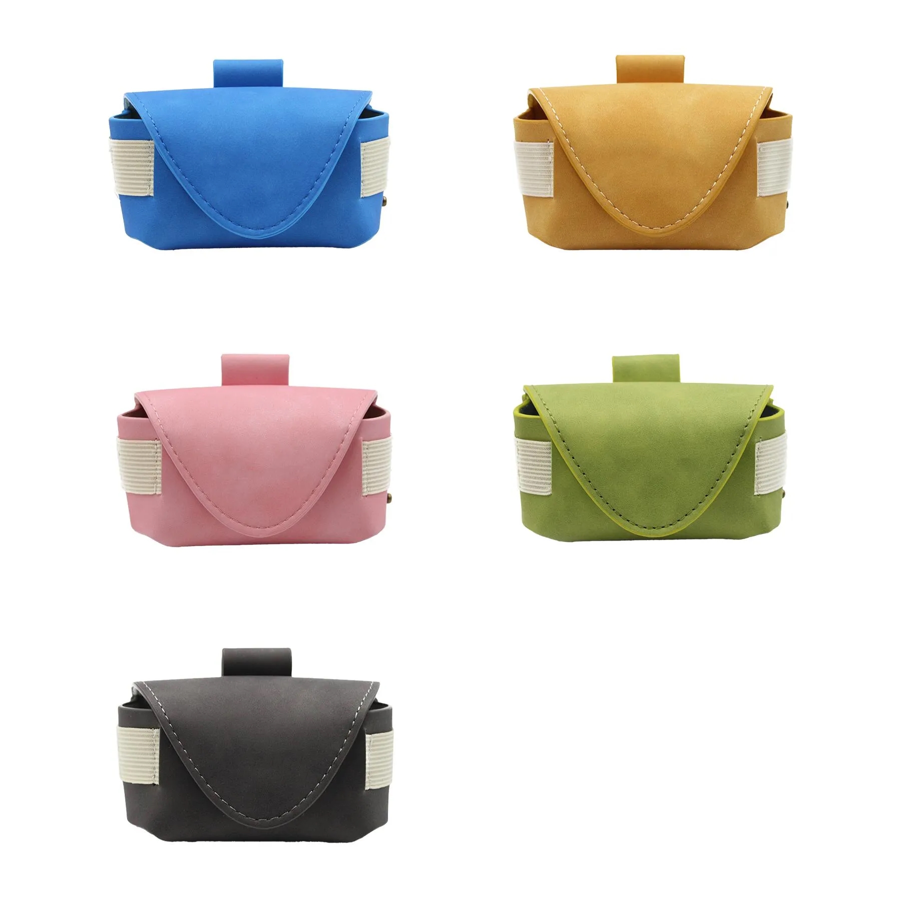 PU Golf Ball Waist Pouch With Magnetic Belt Hook Clip - Image 3