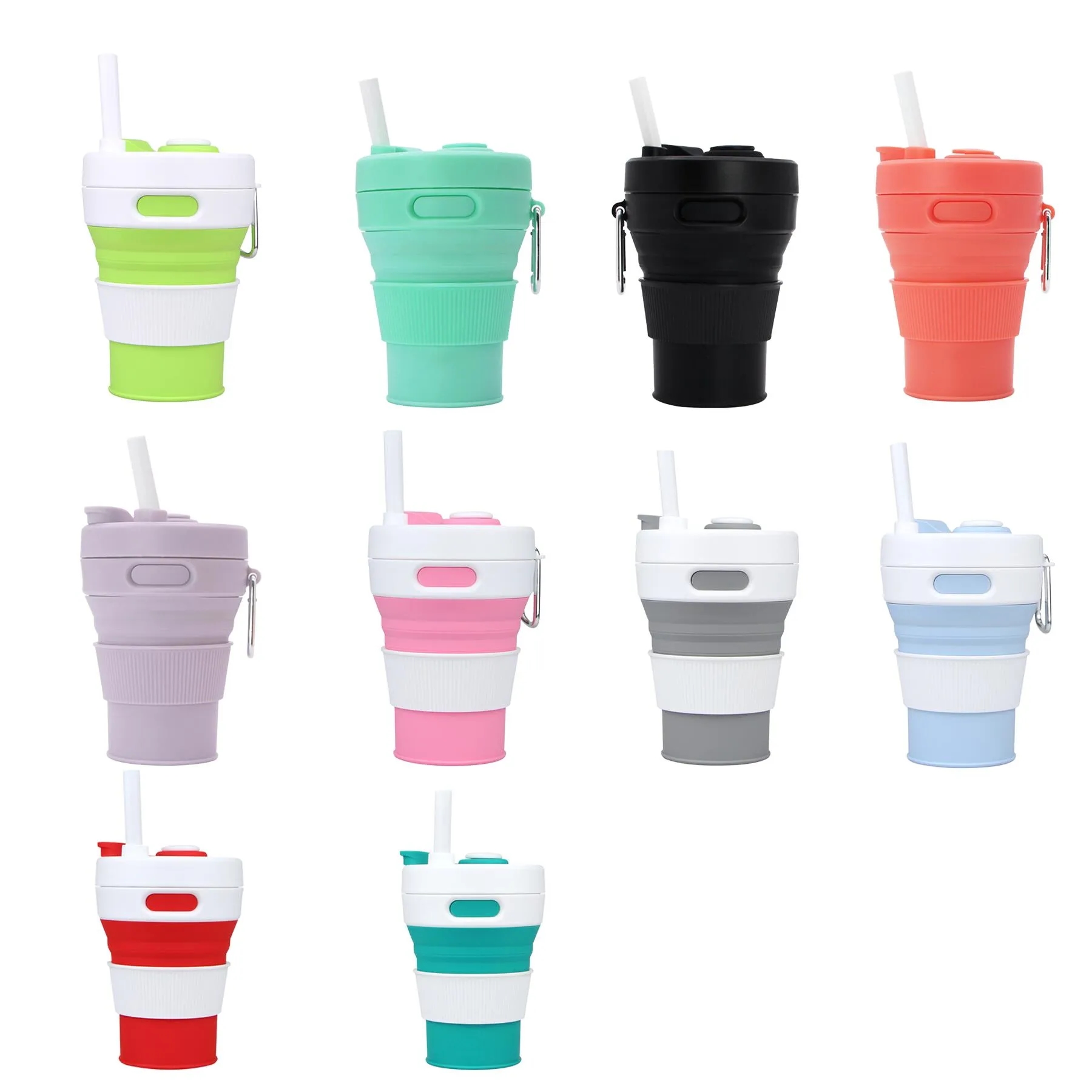 Collapsible Silicone Travel Water Bottle For Sports - Image 3