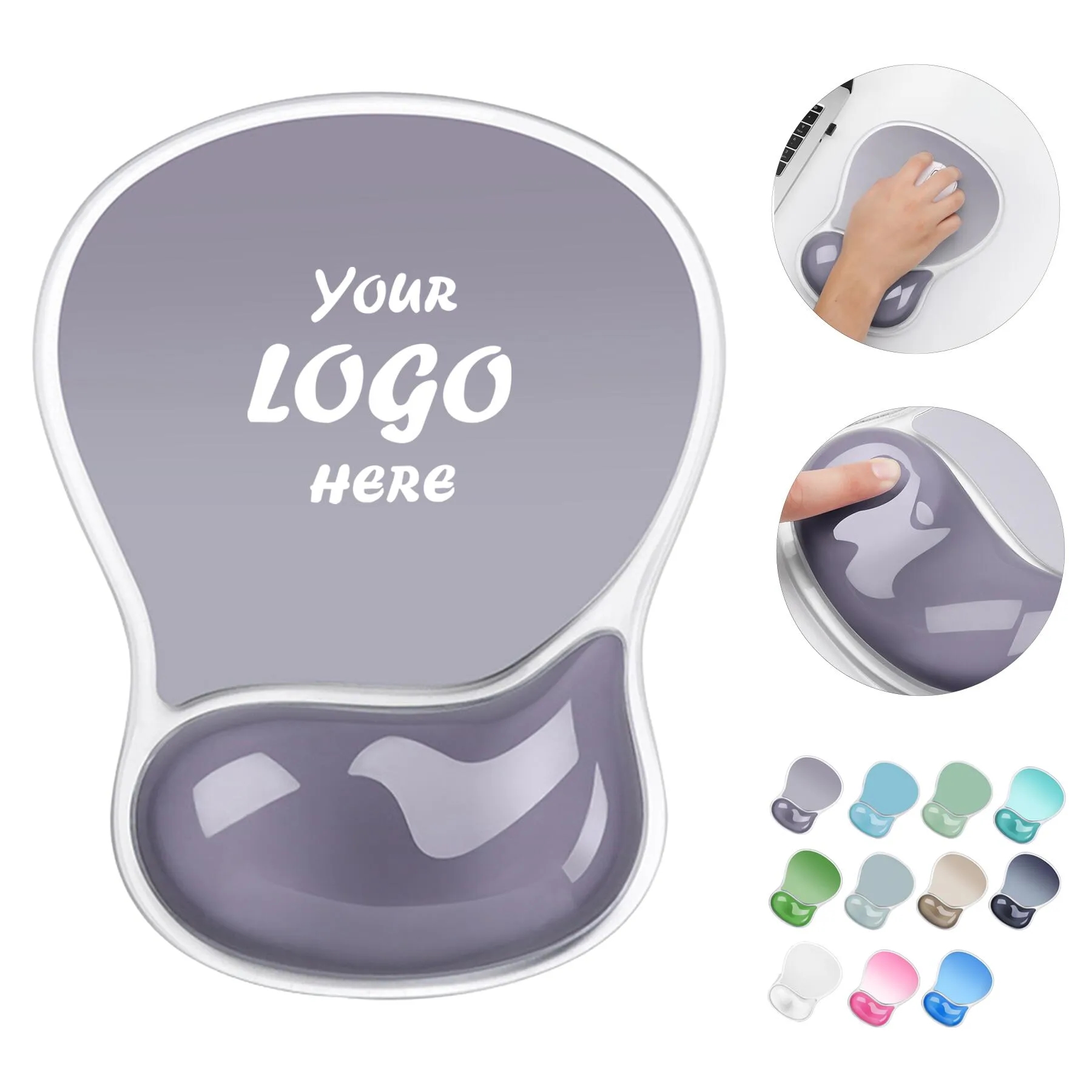 Ergonomic Silicone Mouse Pad With Gel Wrist Support