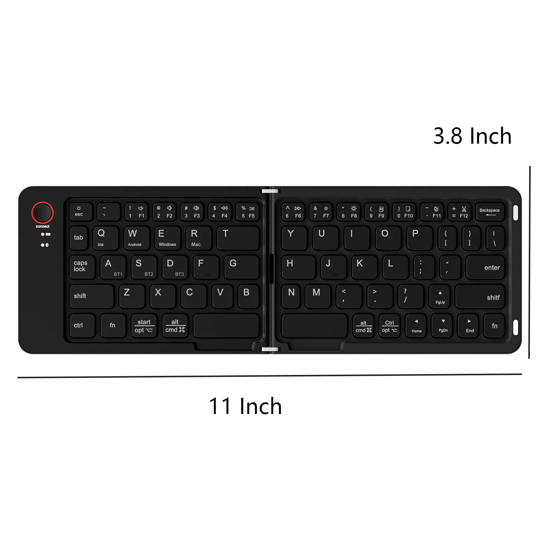 Ultra Slim Folding Bluetooth Keyboard For Mobile Work - Image 2