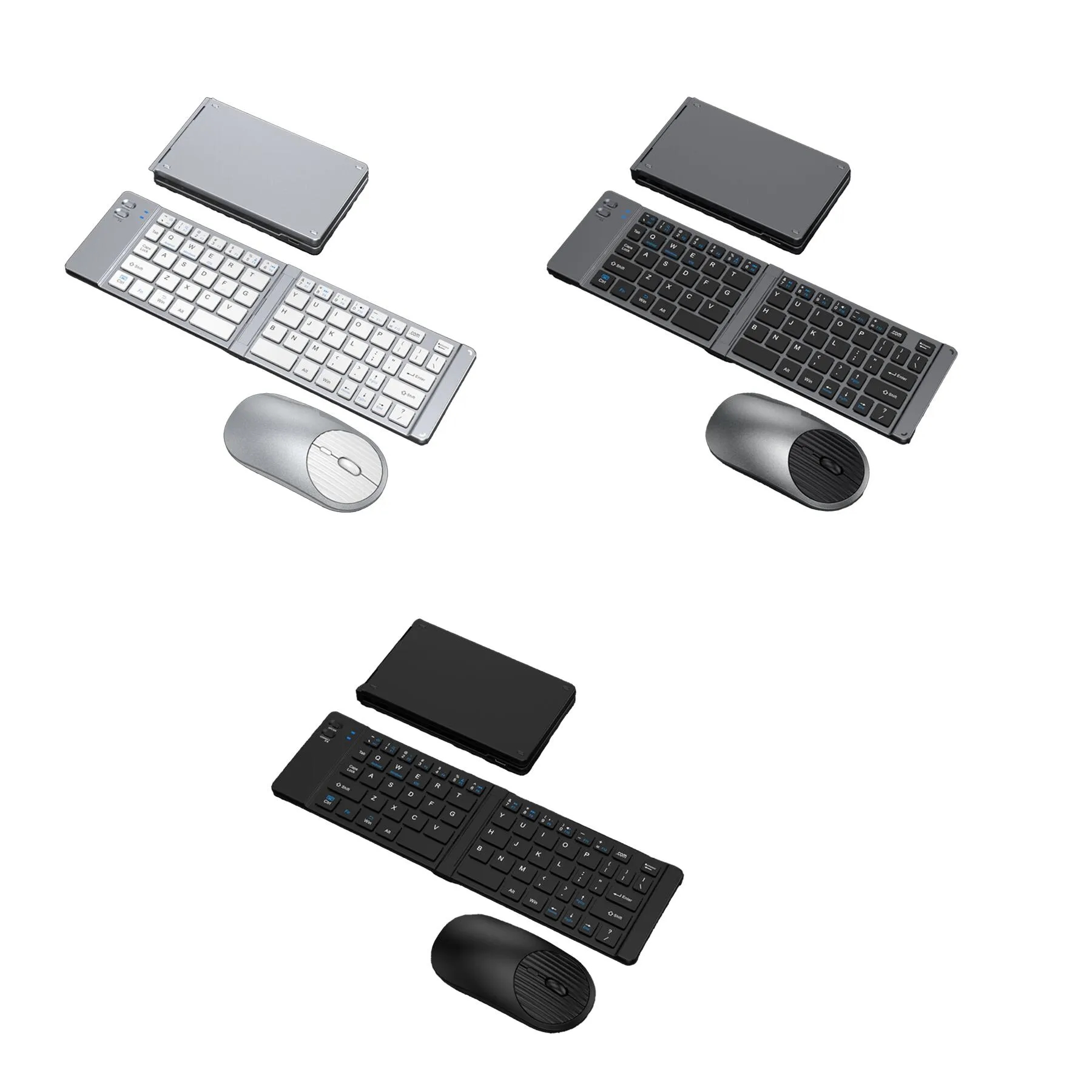 Mini Foldable Three Mode Keyboard And Mouse Set For Travel - Image 3