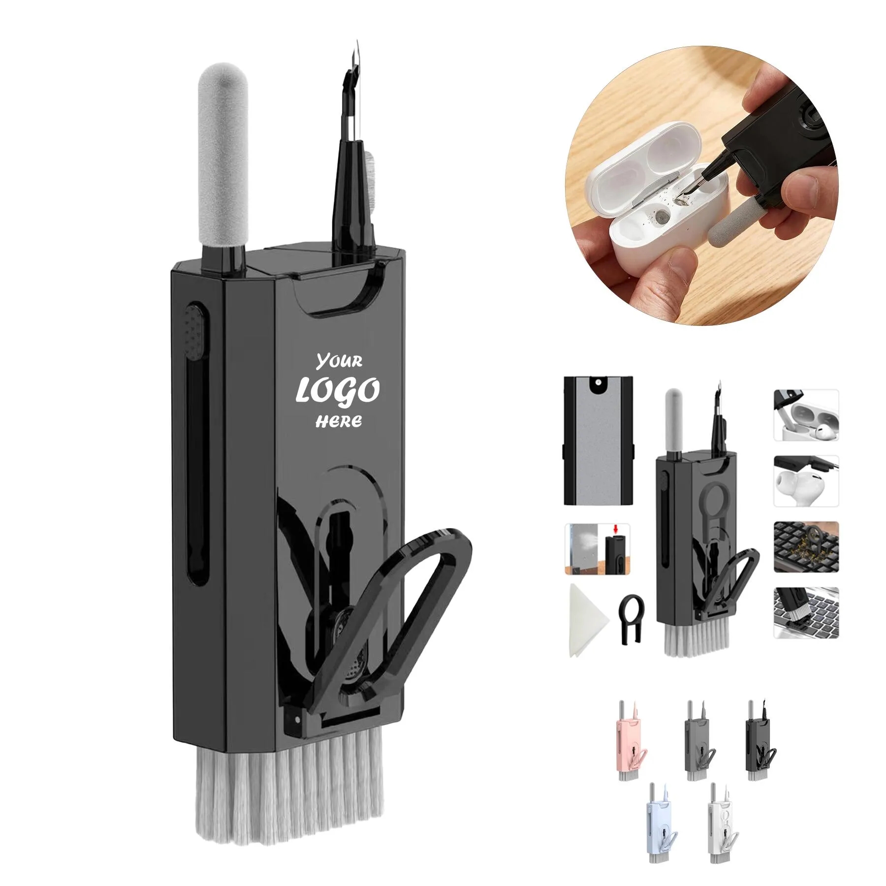 Eight In One Keyboard Cleaning Brush Kit For Earbuds