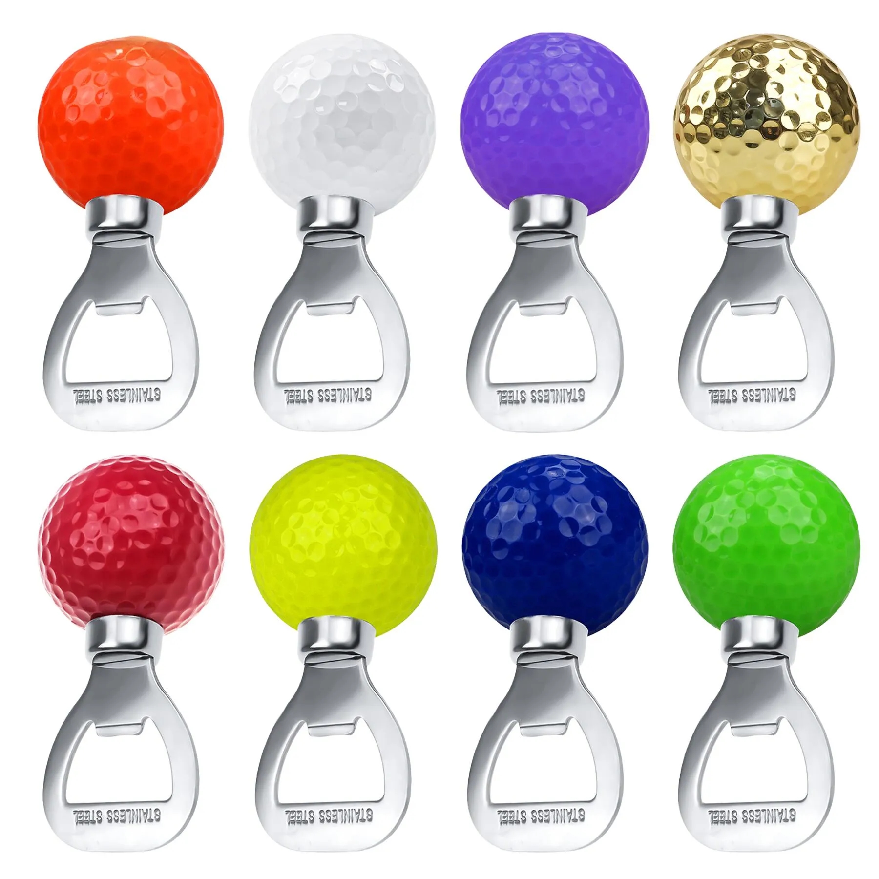 Golf Ball Bottle Opener With Stainless Steel Base Tool - Image 4