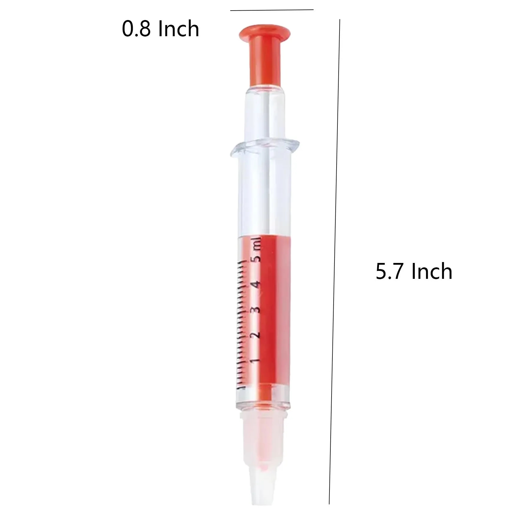 Syringe Shape Highlighter Pen For Healthcare Events - Image 2