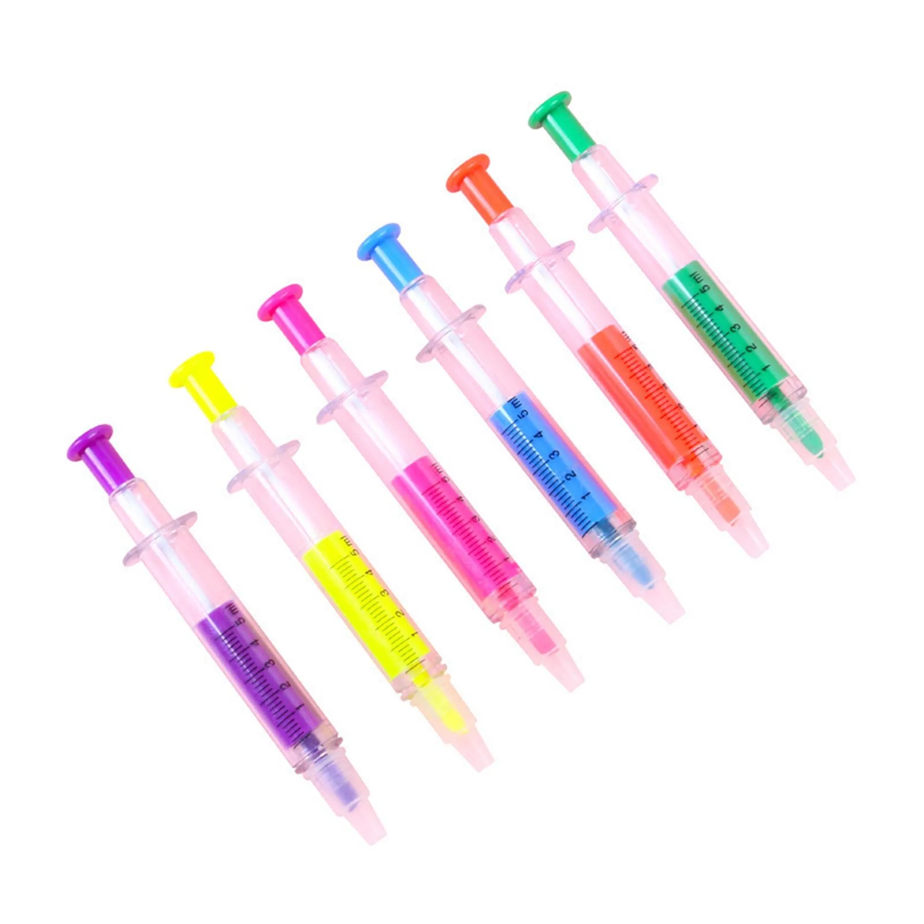 Syringe Shape Highlighter Pen For Healthcare Events - Image 3
