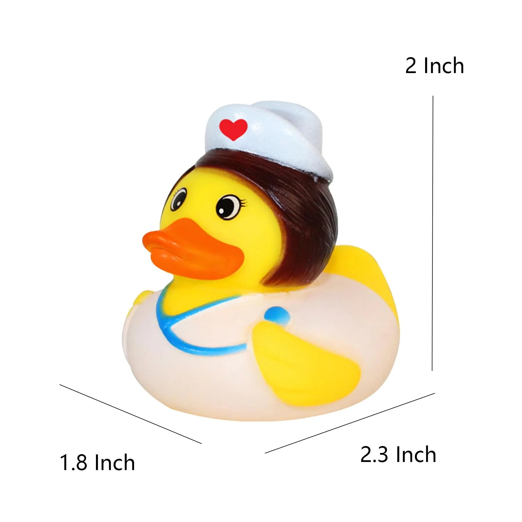Vinyl Duck Bath Toy For Educational Pretend Play Sets - Image 2
