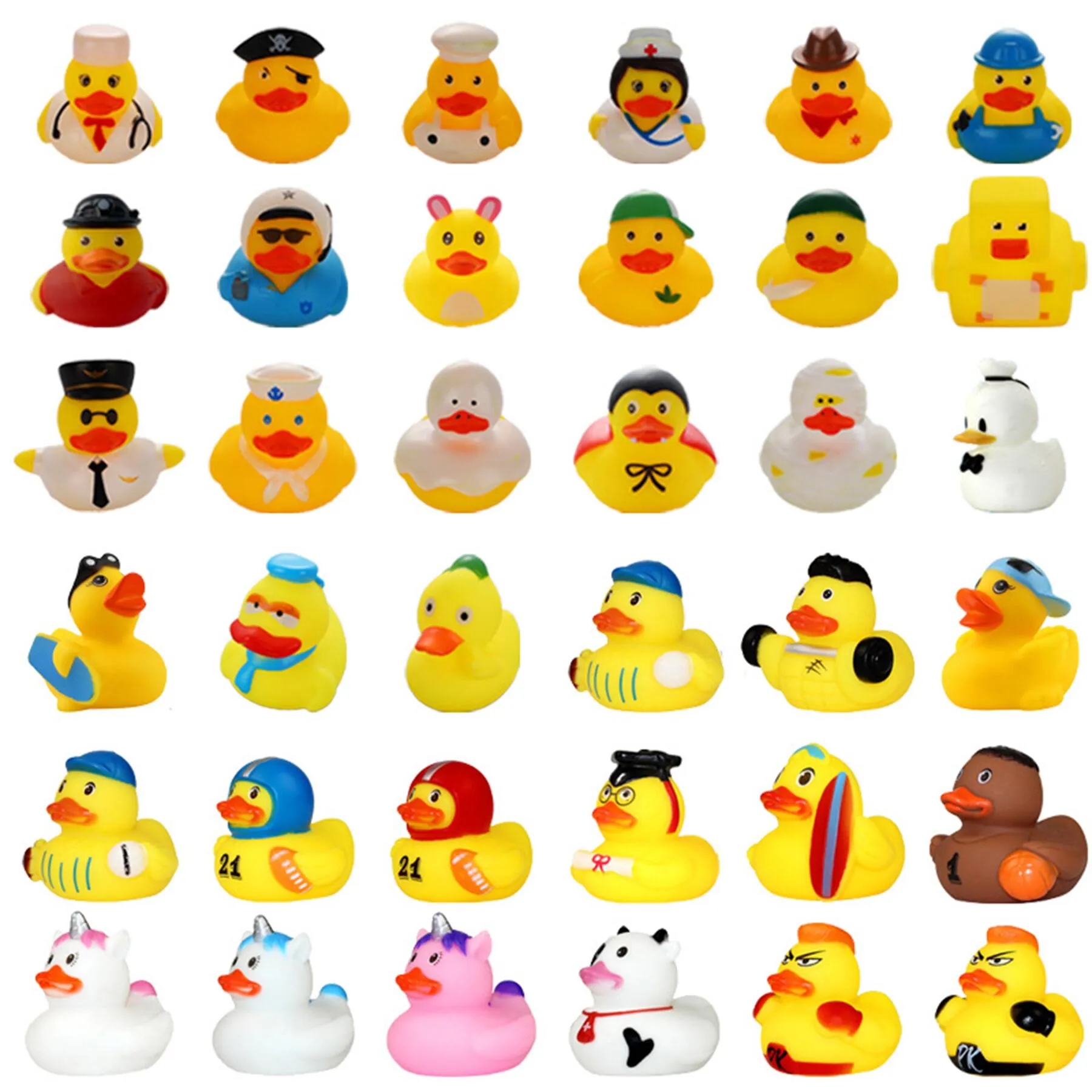 Vinyl Duck Bath Toy For Educational Pretend Play Sets - Image 3