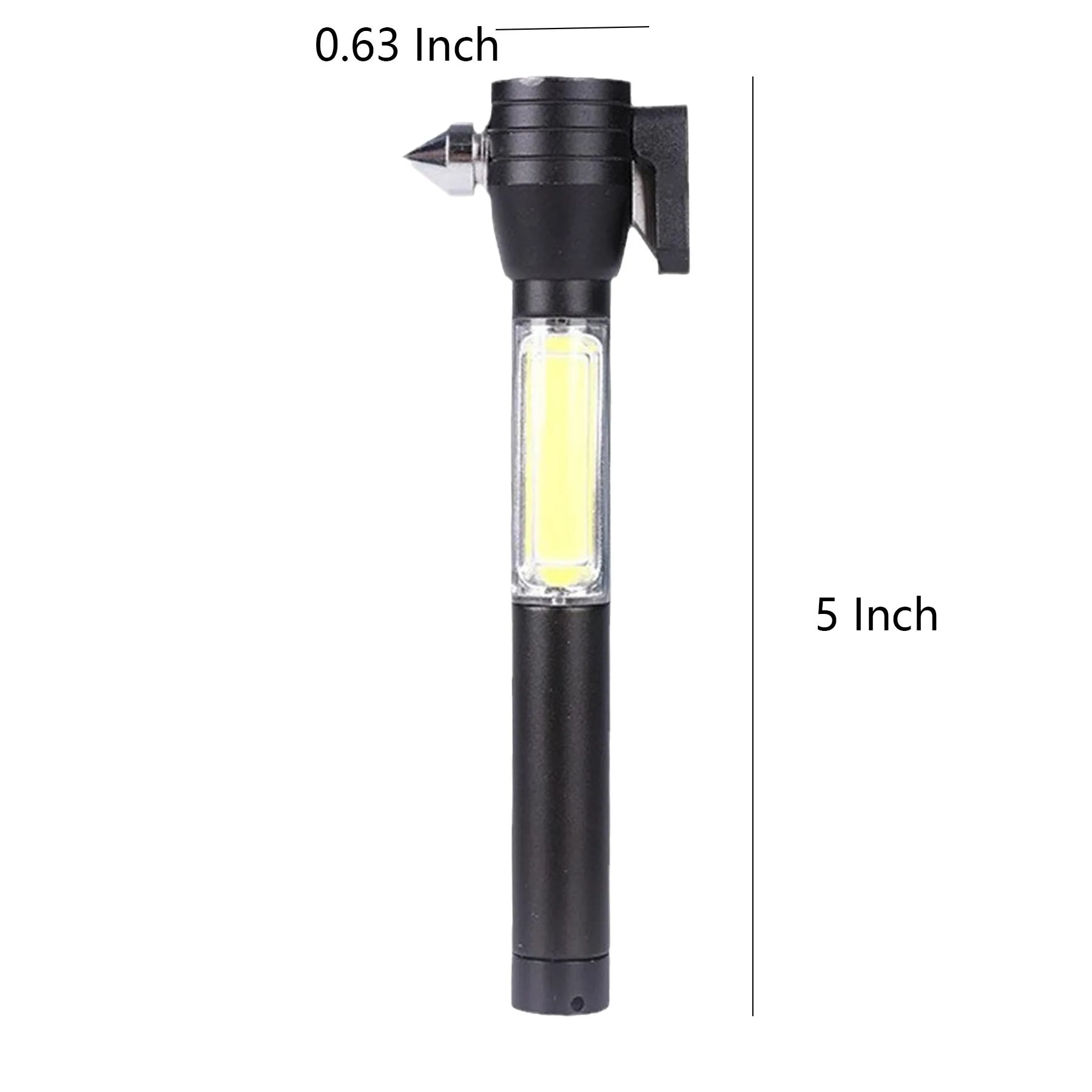 COB Flashlight Emergency Safety Tool With Car Cutter - Image 2