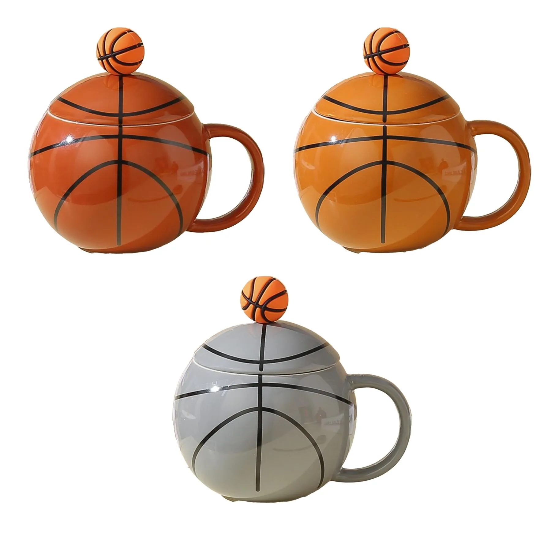 Basketball Ceramic Coffee Mug With Gift Box And Spoon - Image 3