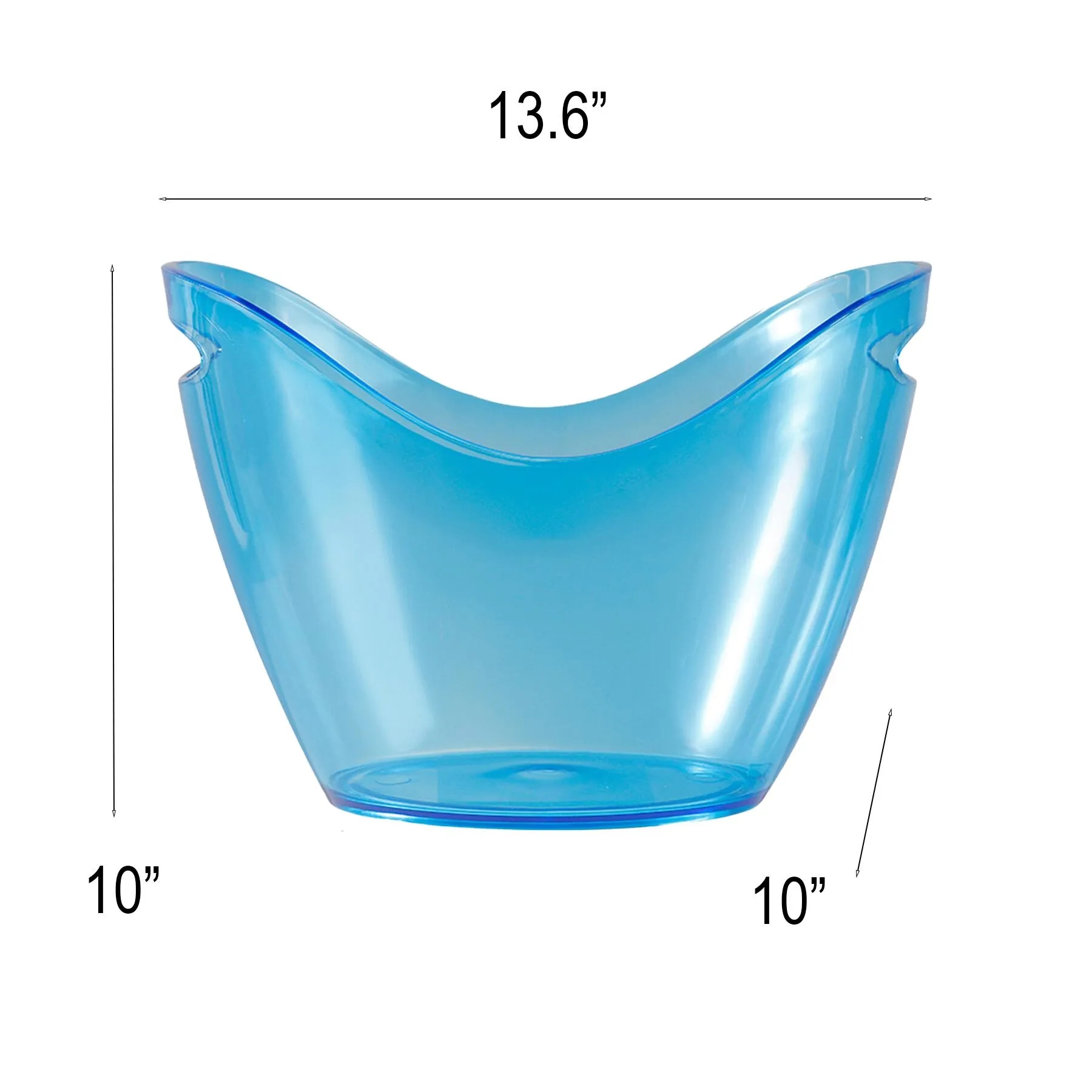 Acrylic Champagne Ice Bucket With Easy Carry Handles - Image 2