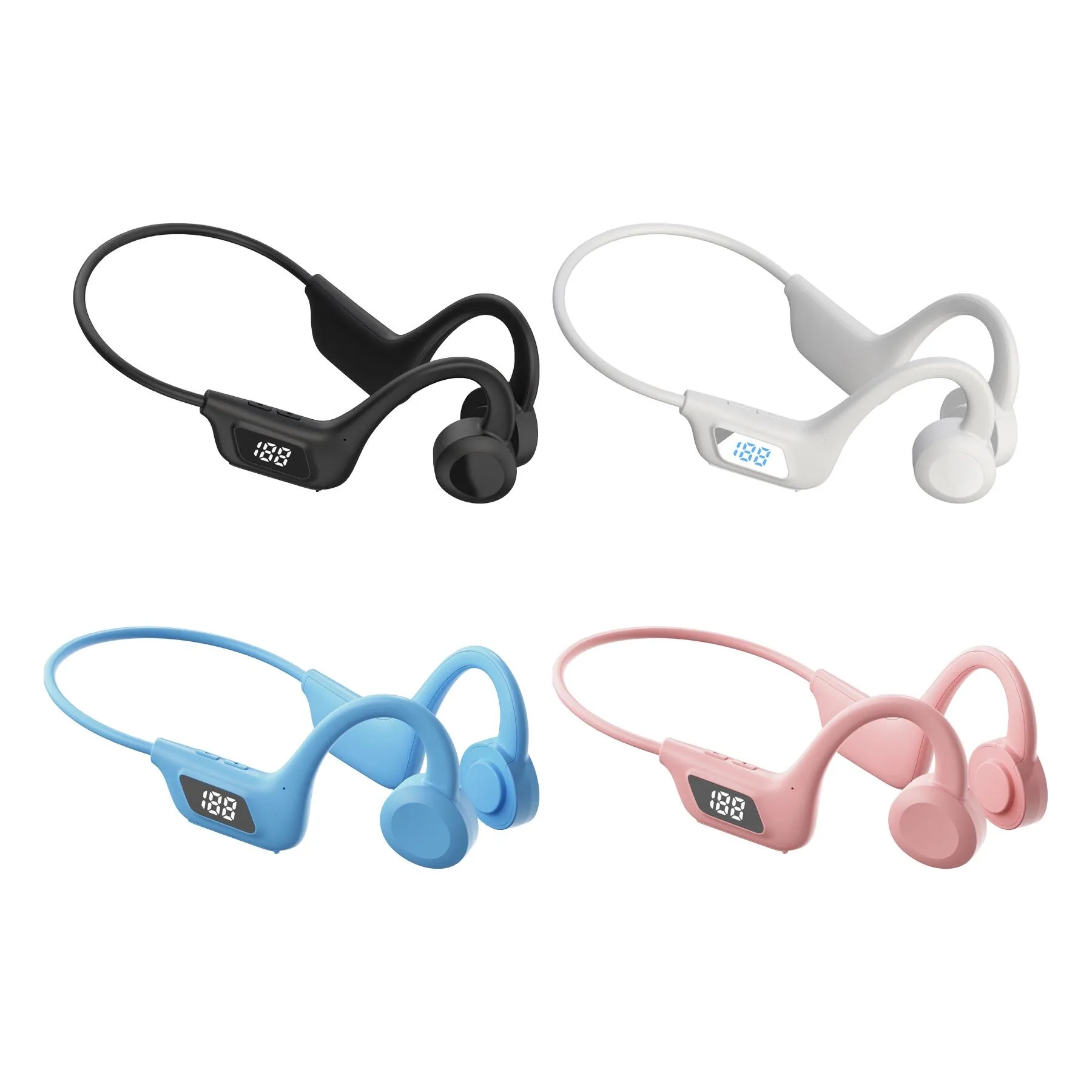 Open Ear Bluetooth Headphones With LED Battery Display - Image 3