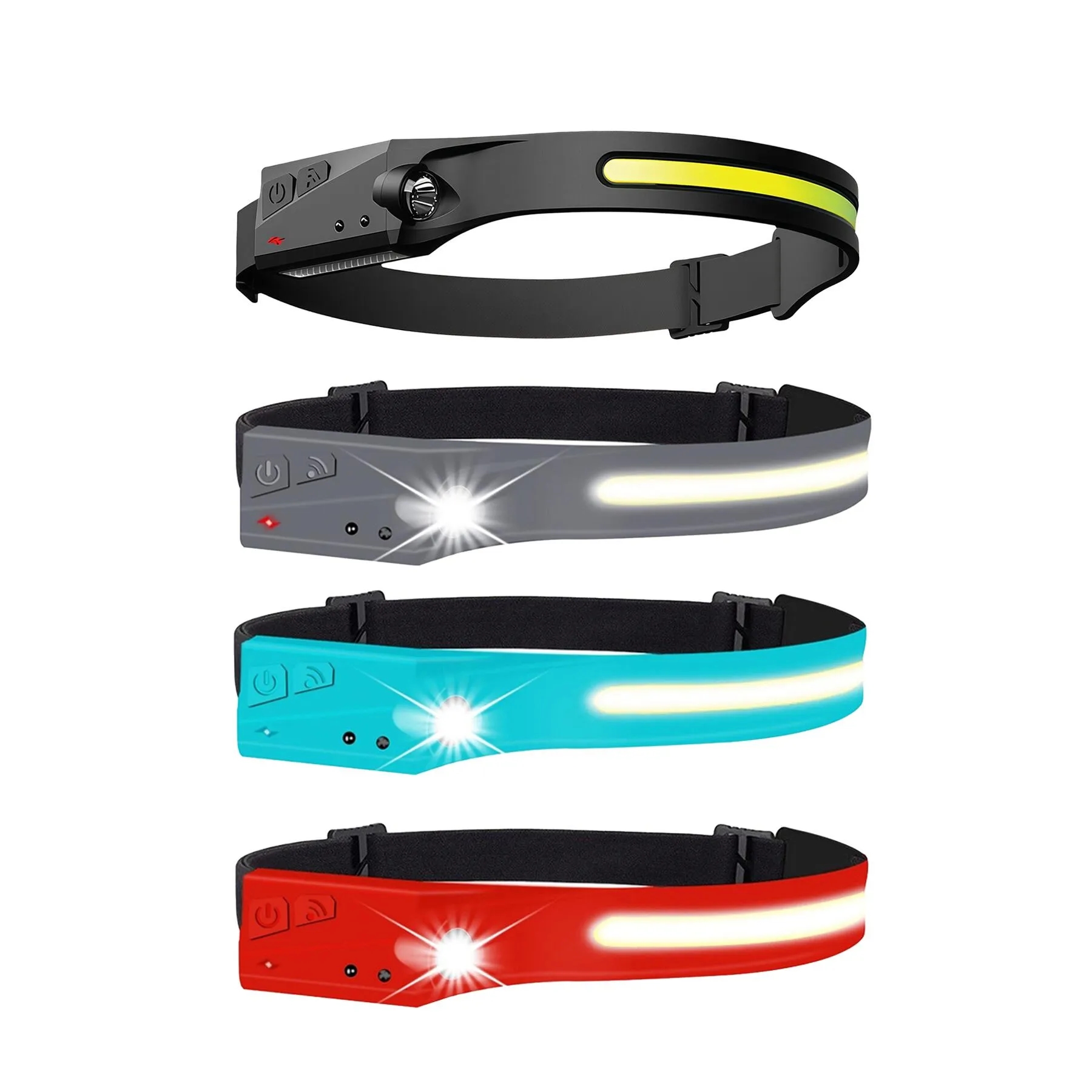 Wide Beam Rechargeable COB Headlamp With USB C - Image 3