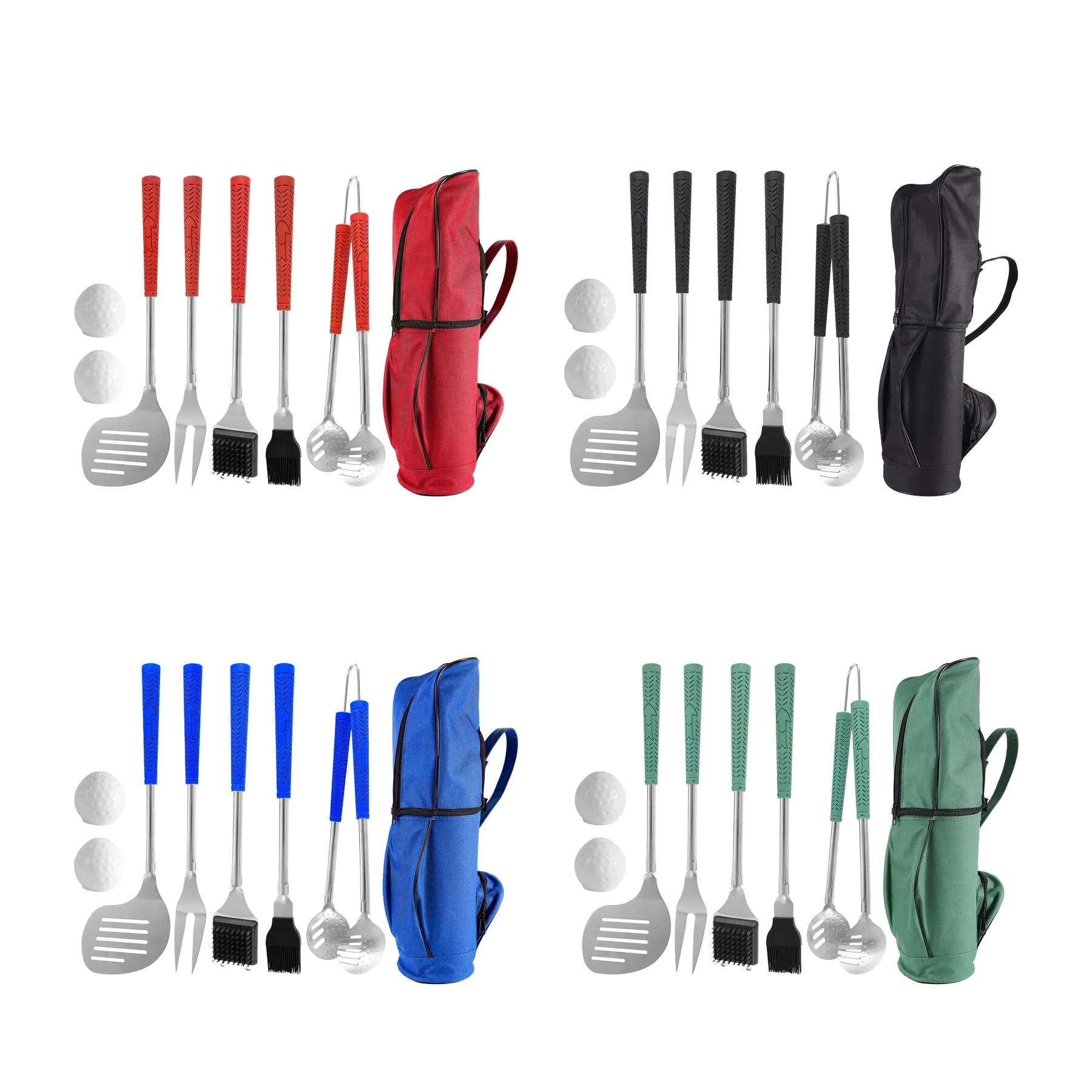Golf Club Style Stainless BBQ Tool Set With Carry Case - Image 3