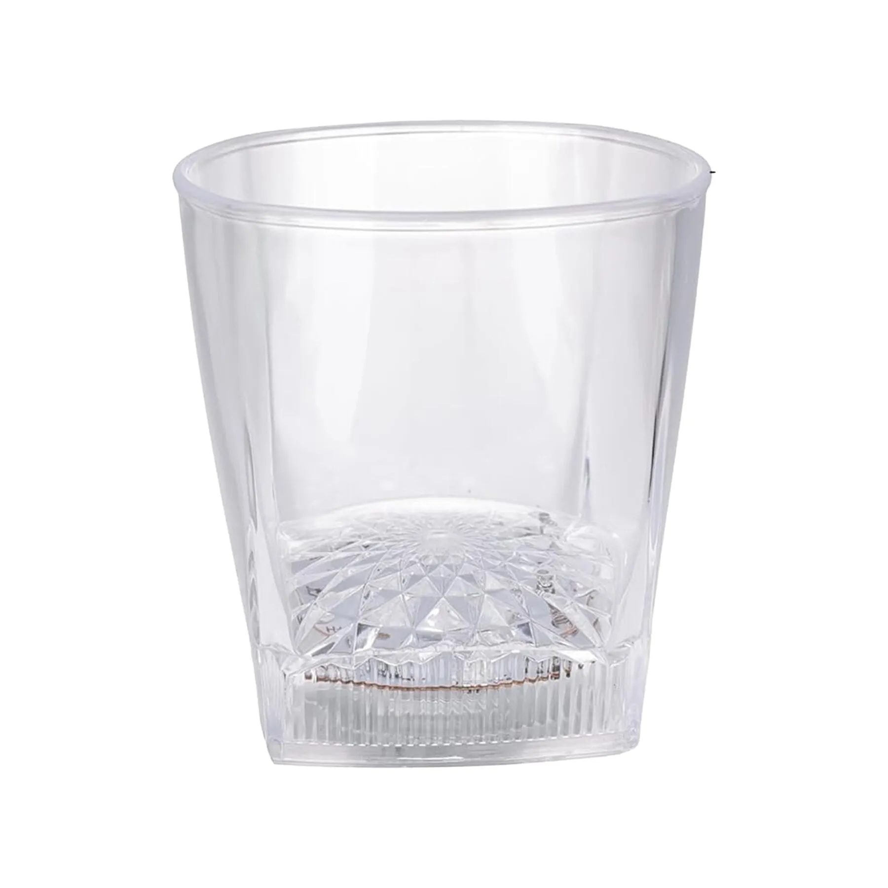 Square Bottom 10 Oz LED Lighted Rocks Glass Cup Set - Image 3