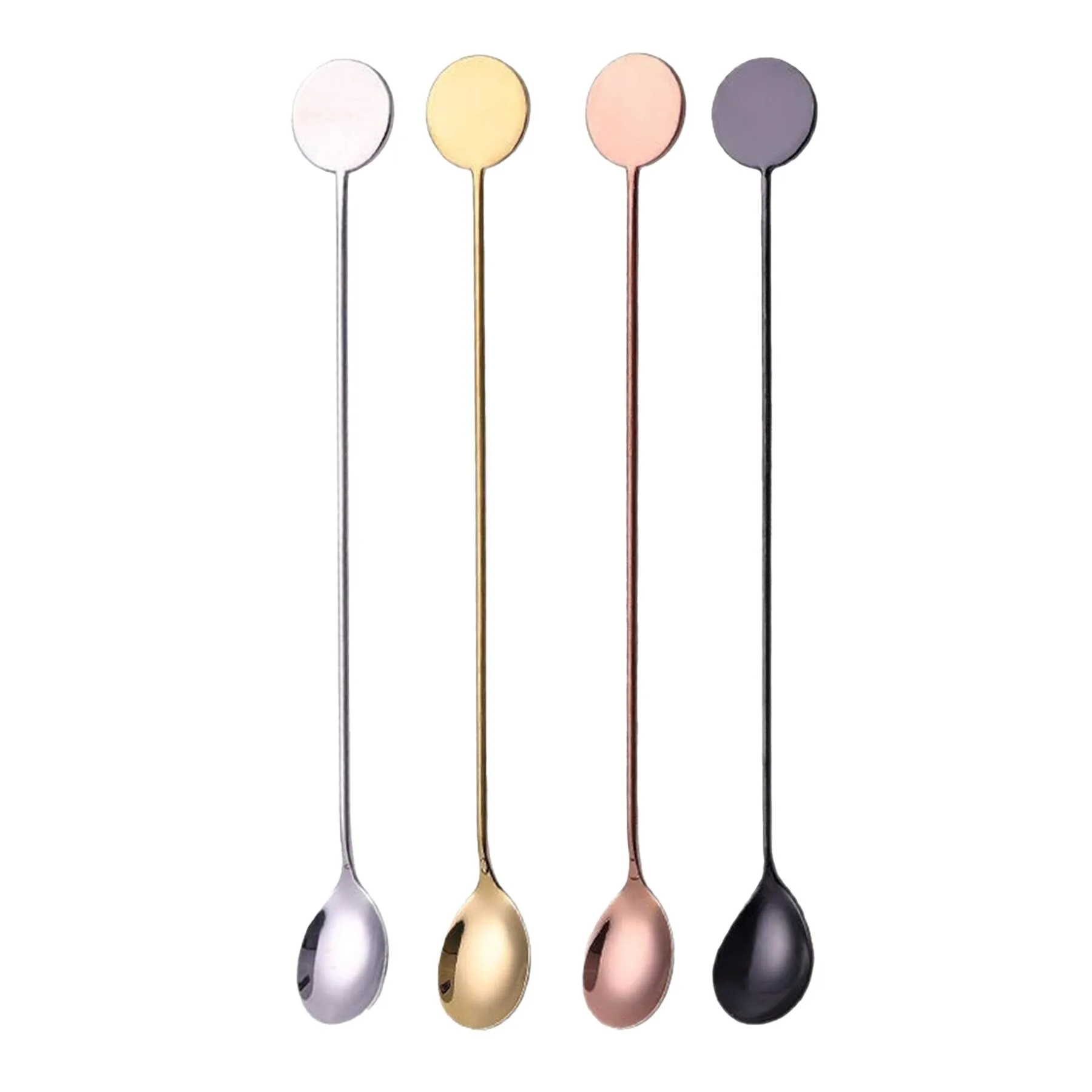 Long Handle Stainless Steel Coffee And Cocktail Spoon - Image 3