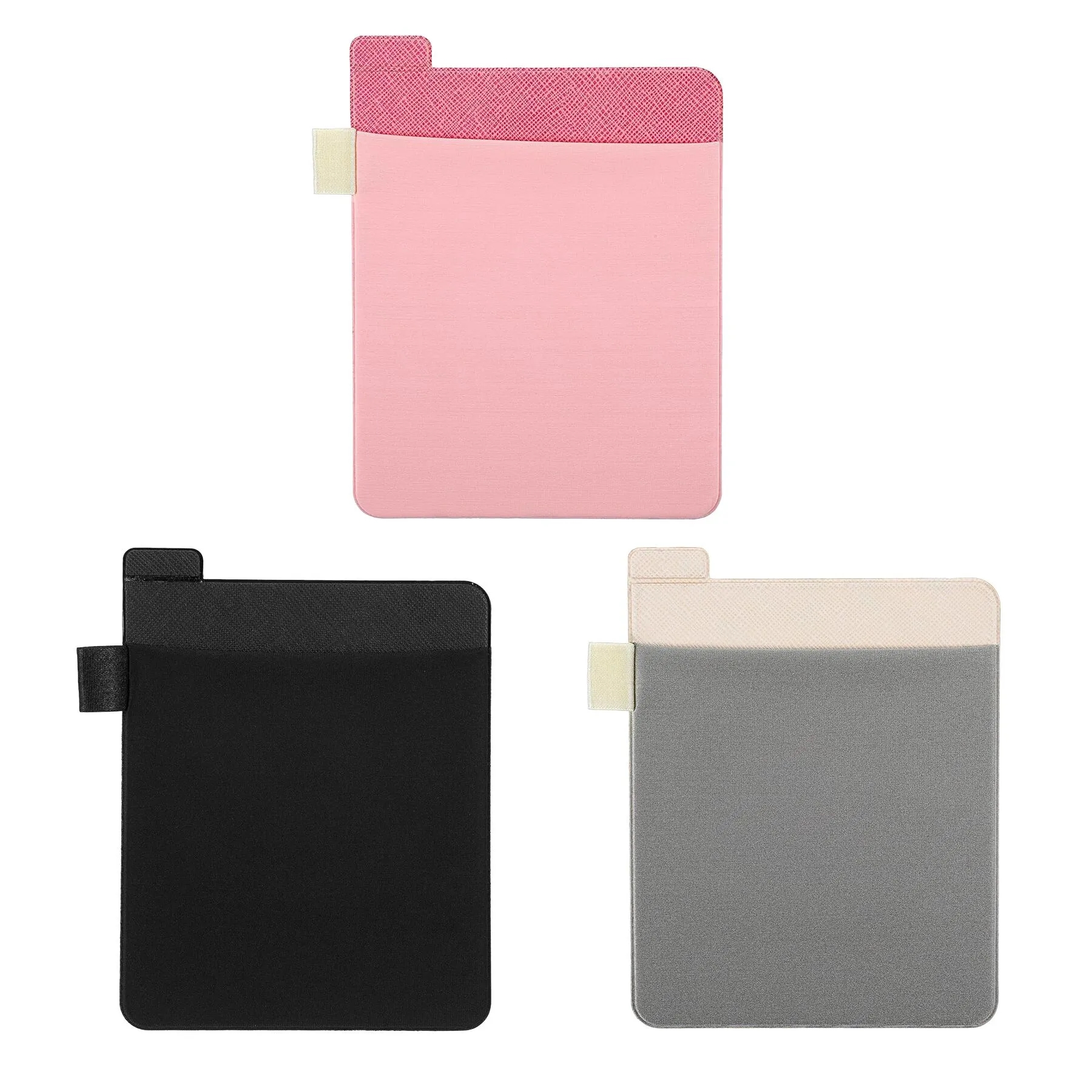 Stretch Fabric Adhesive Laptop Back Storage Pouch Bag - Image 3