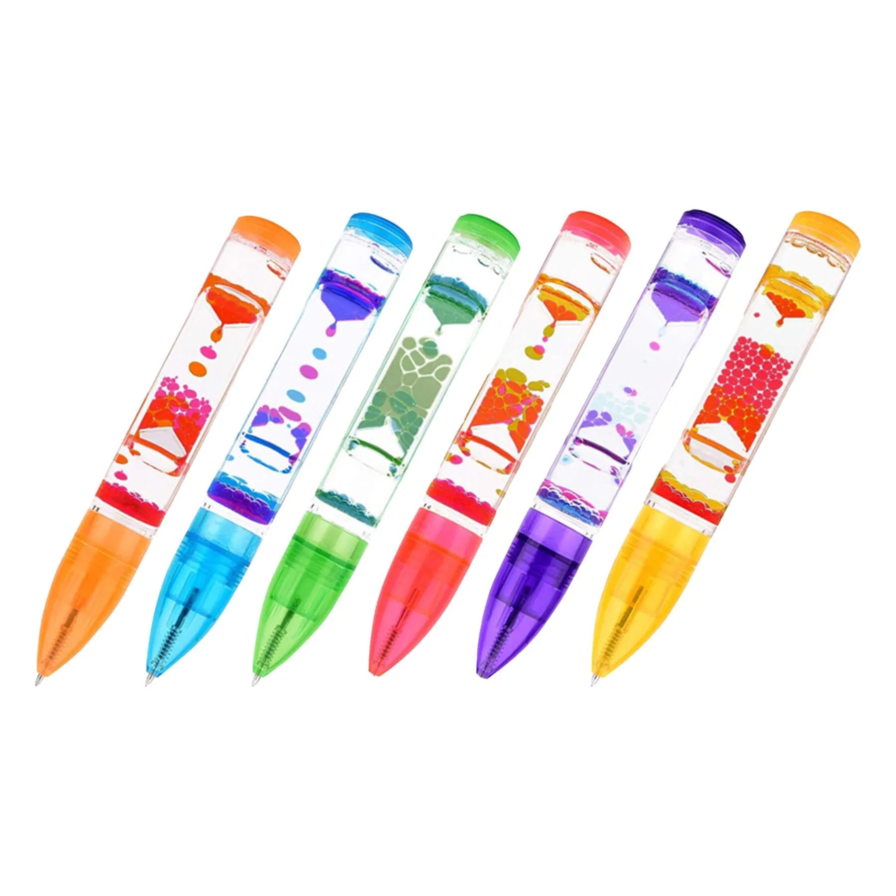 Soothing Liquid Motion Bubbler Ballpoint Desk Pen Toy - Image 3