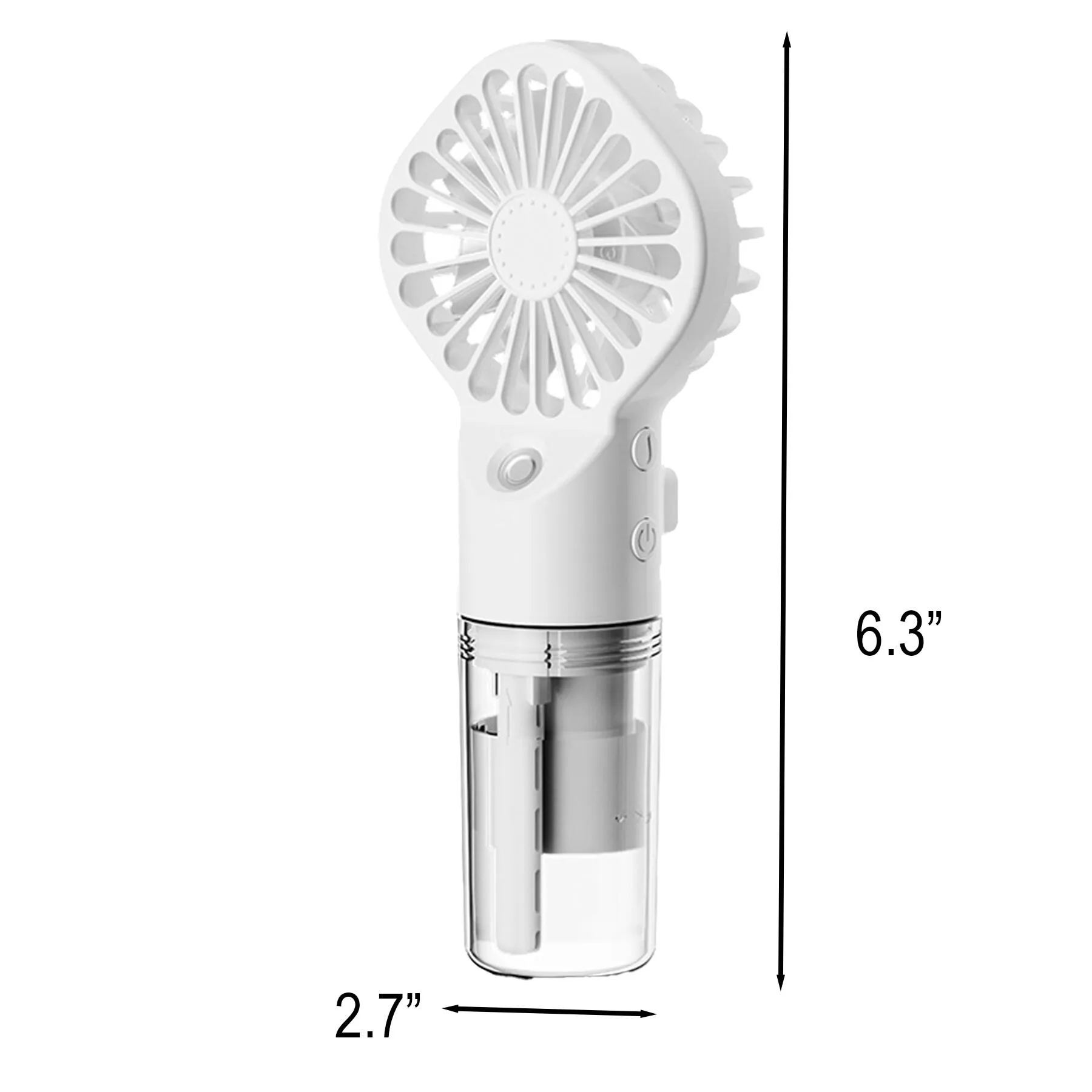USB Rechargeable Handheld Water Misting Cooling Fan - Image 2
