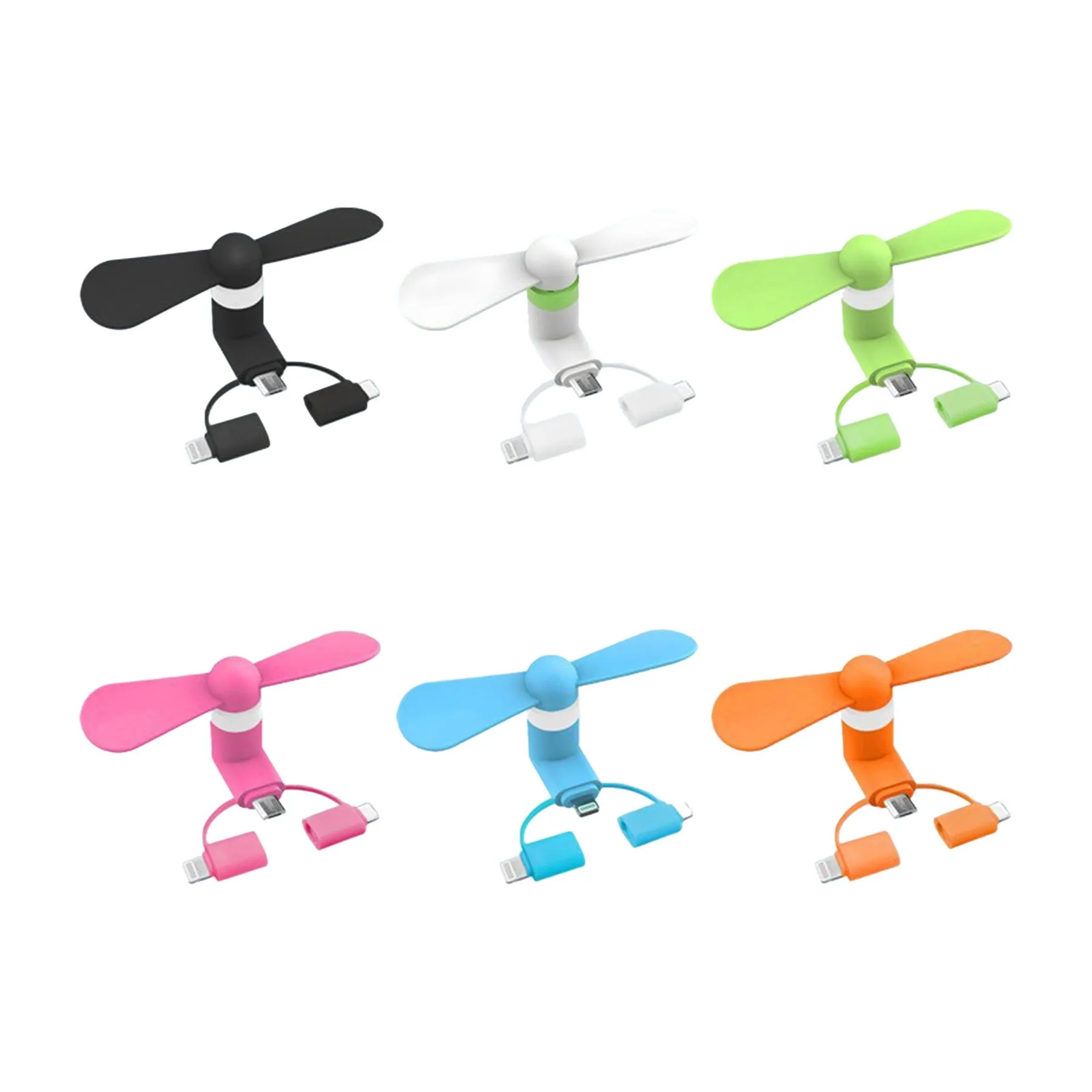 3 In 1 Mini Phone Cooling Fan With Soft Rubber Blades - Image 3