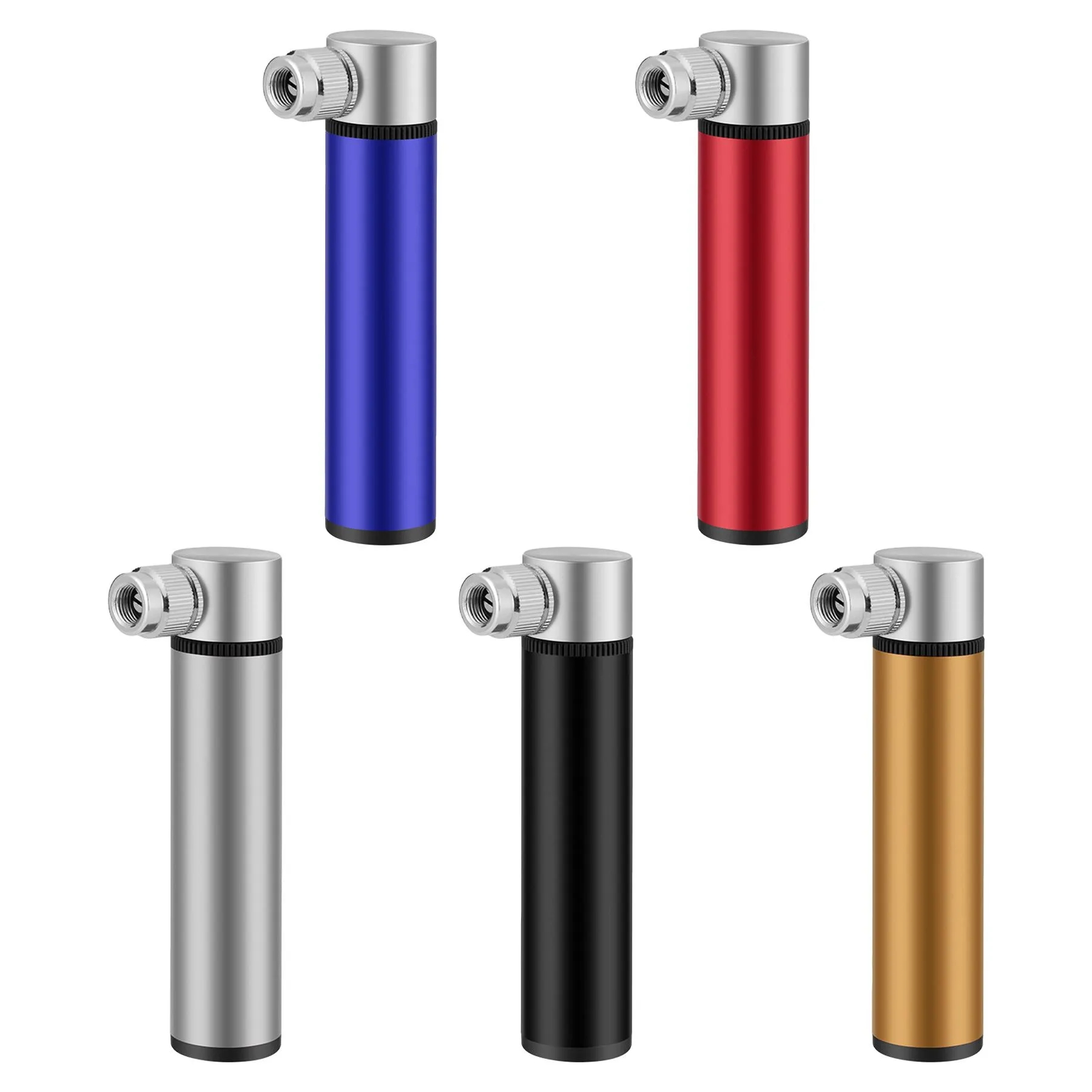 Mini Aluminum Alloy Bike Pump With Dual Valve Head - Image 3