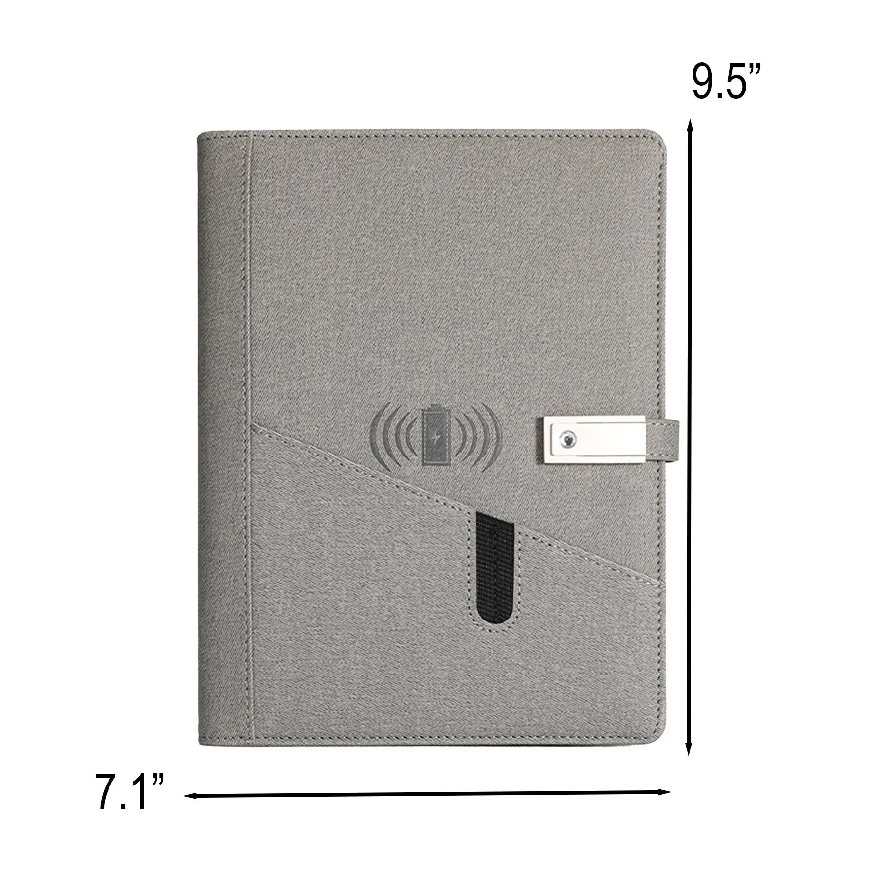 Wireless Charging Notebook With Power Bank And USB Drive - Image 3