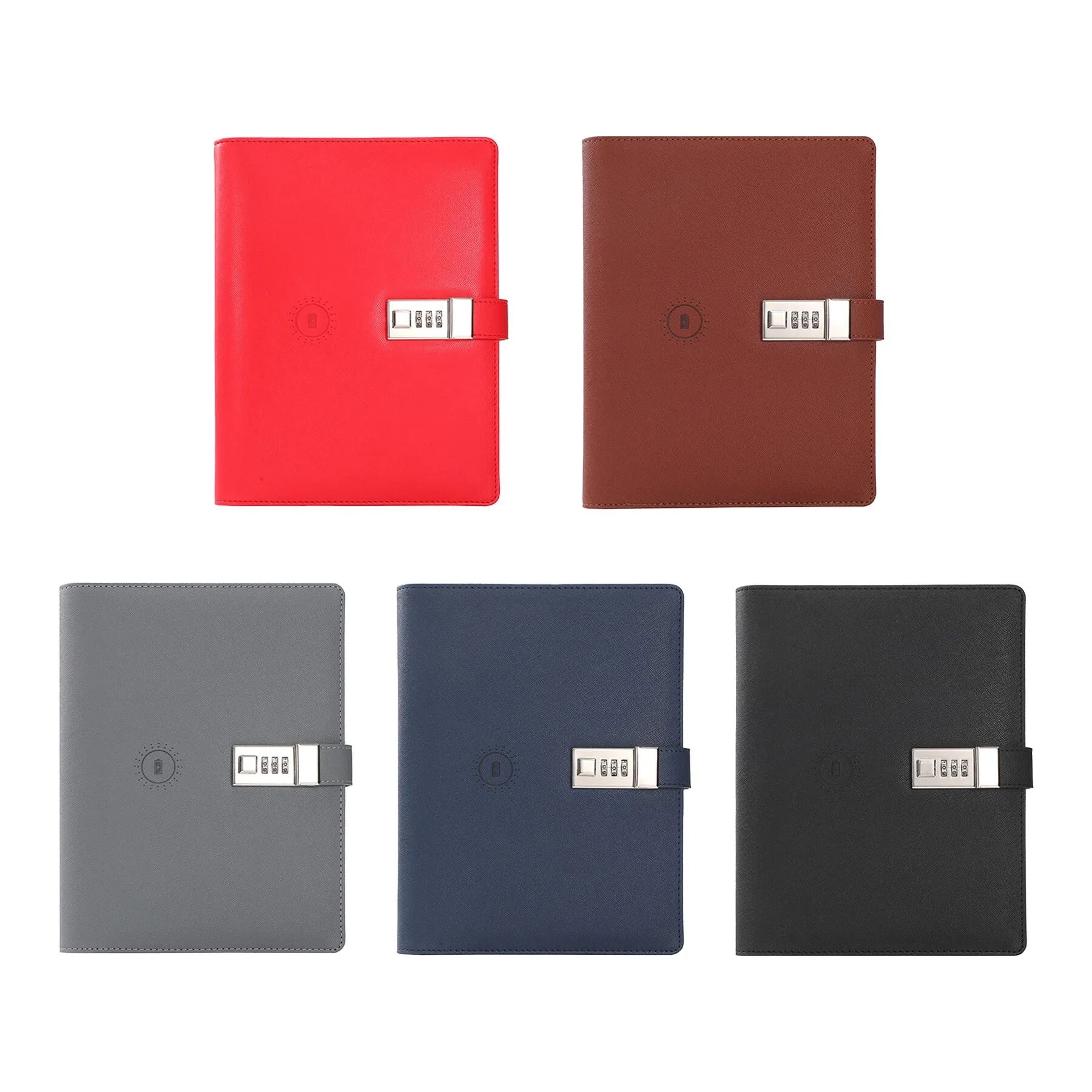 PU Leather Wireless Charging Notebook With Power Bank - Image 3