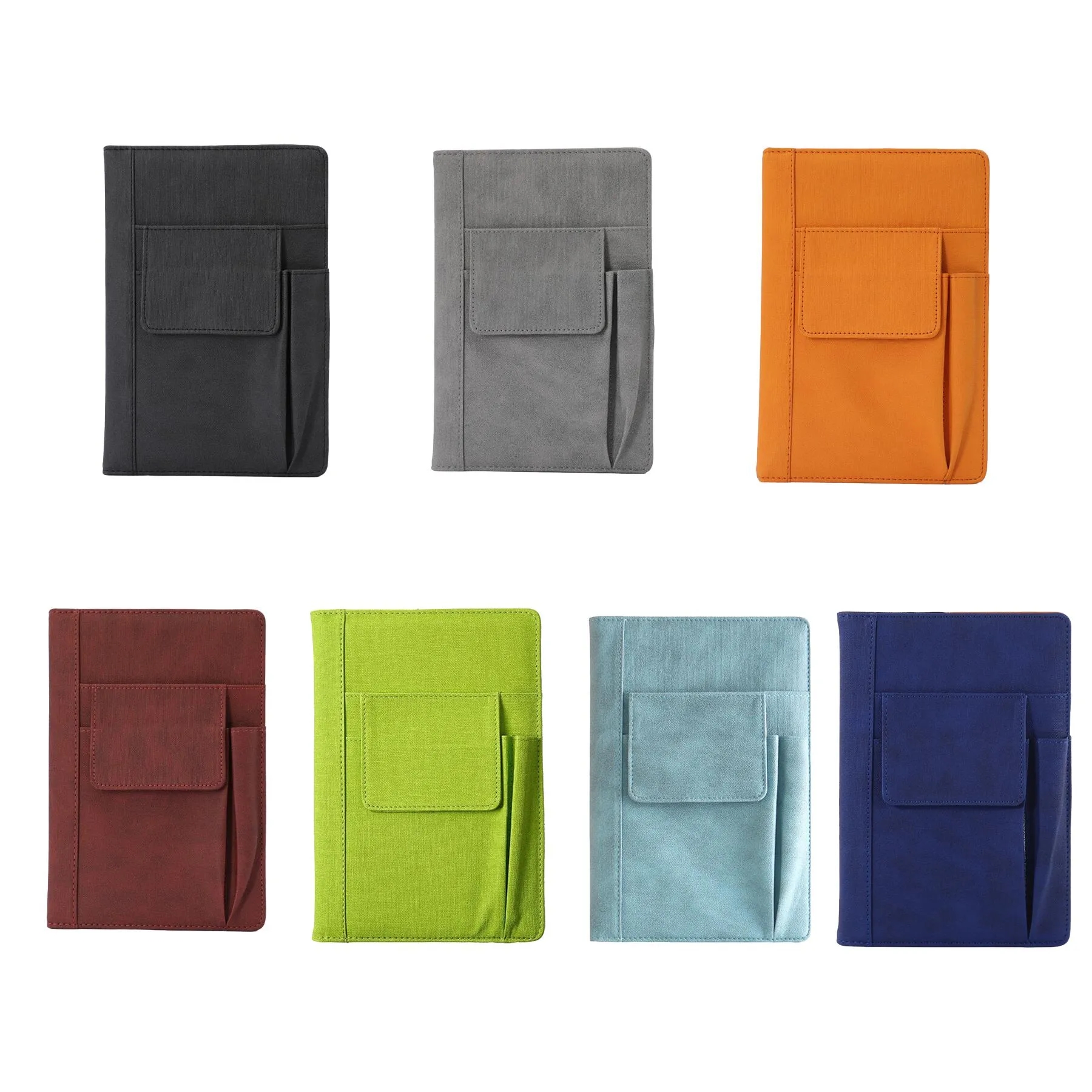 Reusable Multi-Storage Notebook with Phone & Pen Slots - Image 3