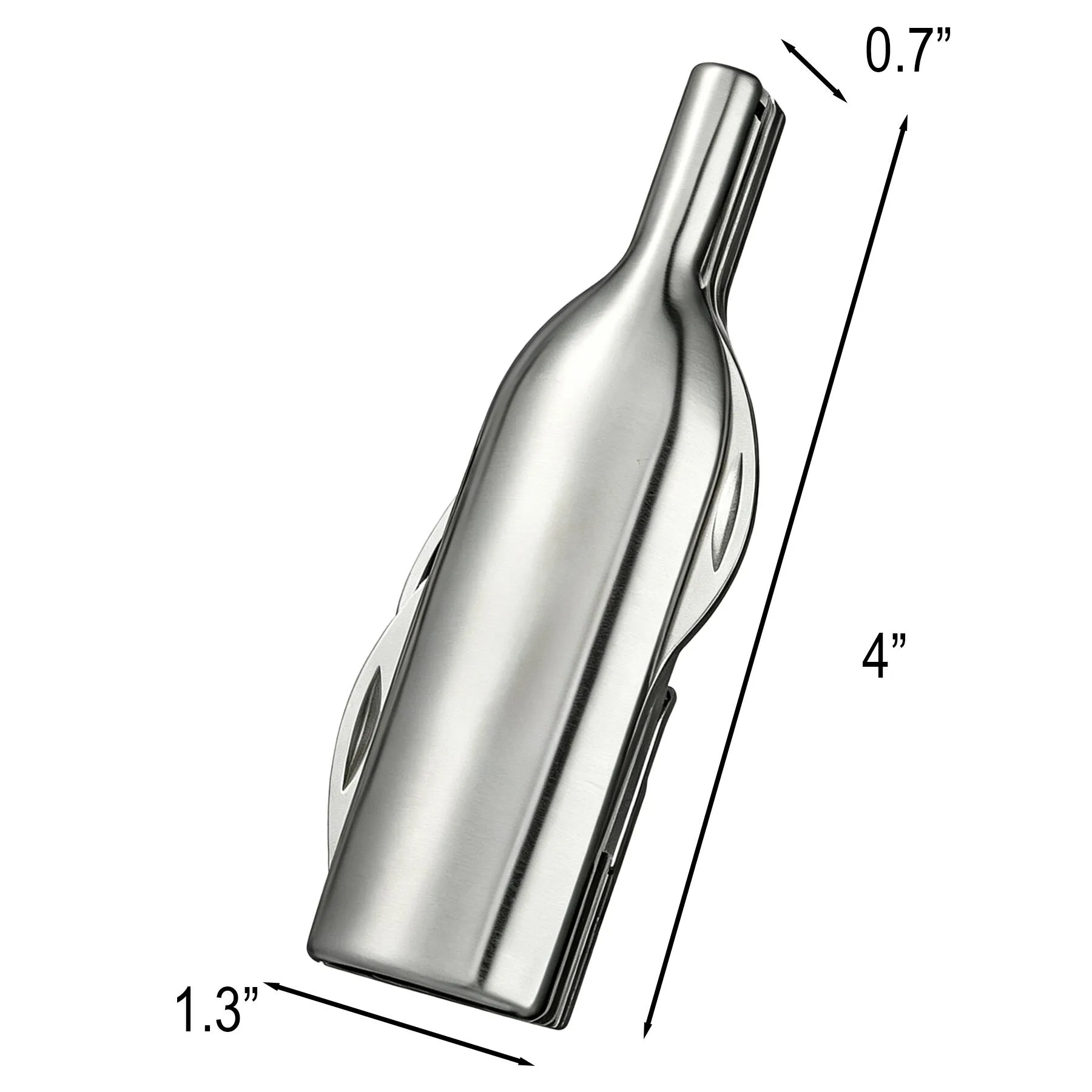 Five Function Wine Bottle Opener With Corkscrew Tools - Image 2