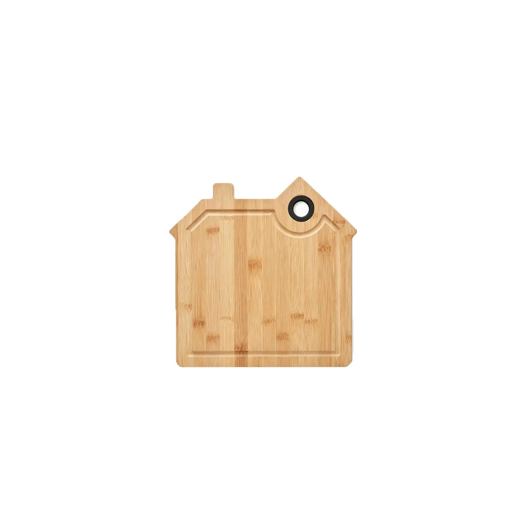 House Shaped Bamboo Cutting Board With Juice Groove - Image 3