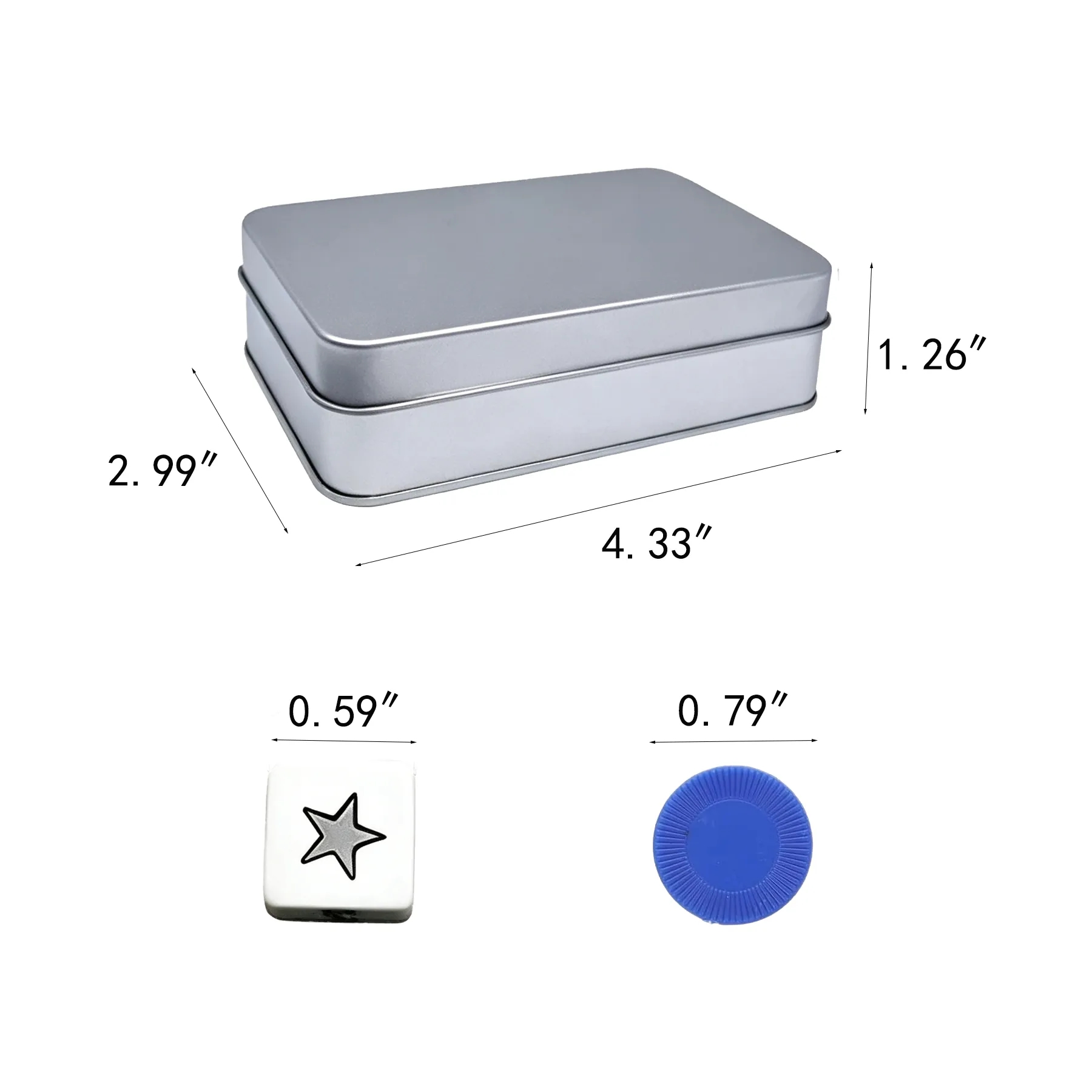 Compact Aluminum Directional Dice Game Set With Case - Image 2