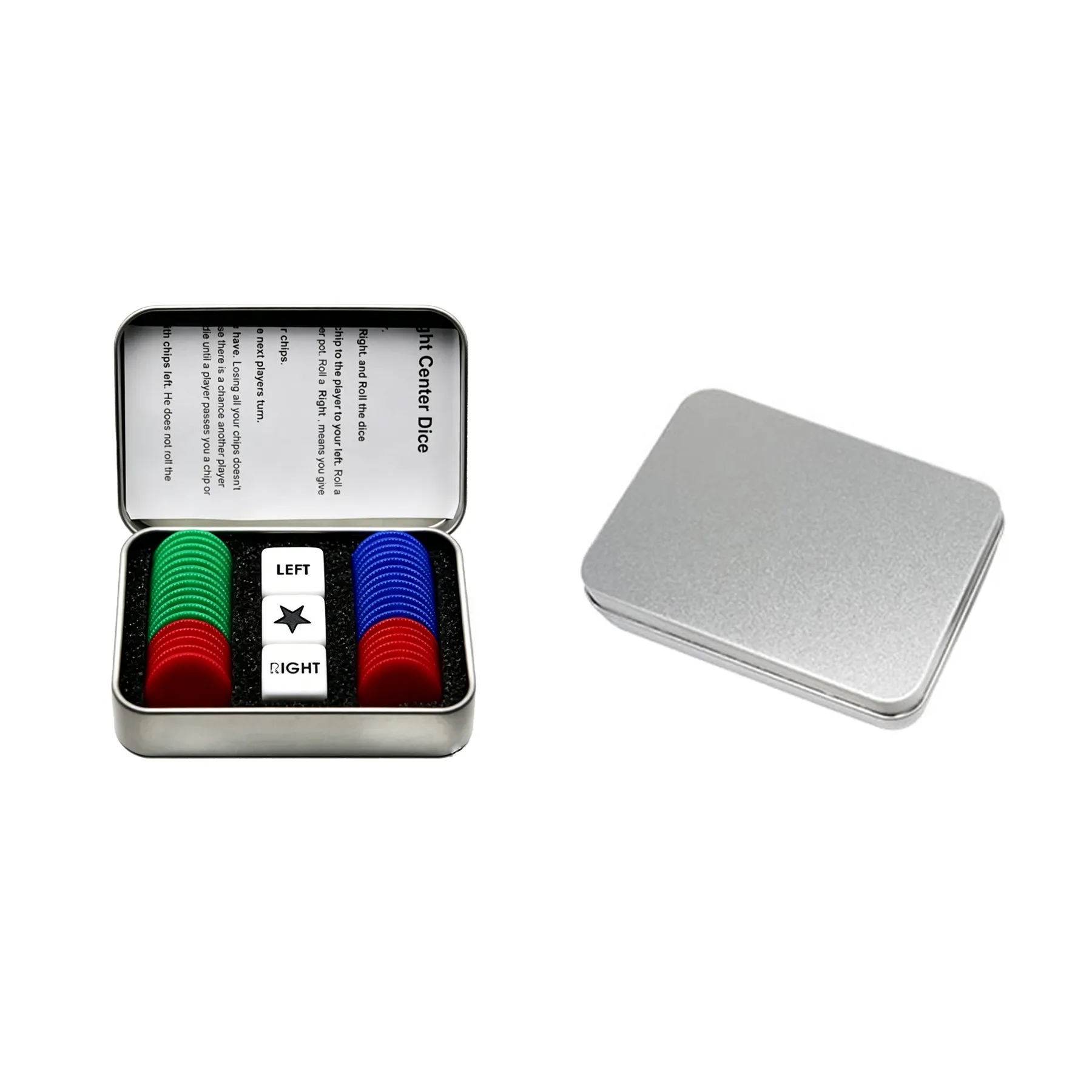 Compact Aluminum Directional Dice Game Set With Case - Image 3