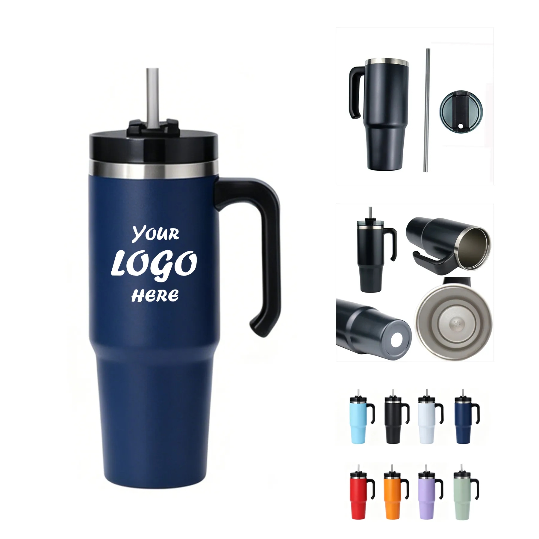 Double Wall 20 Oz Insulated Travel Tumbler With Straw